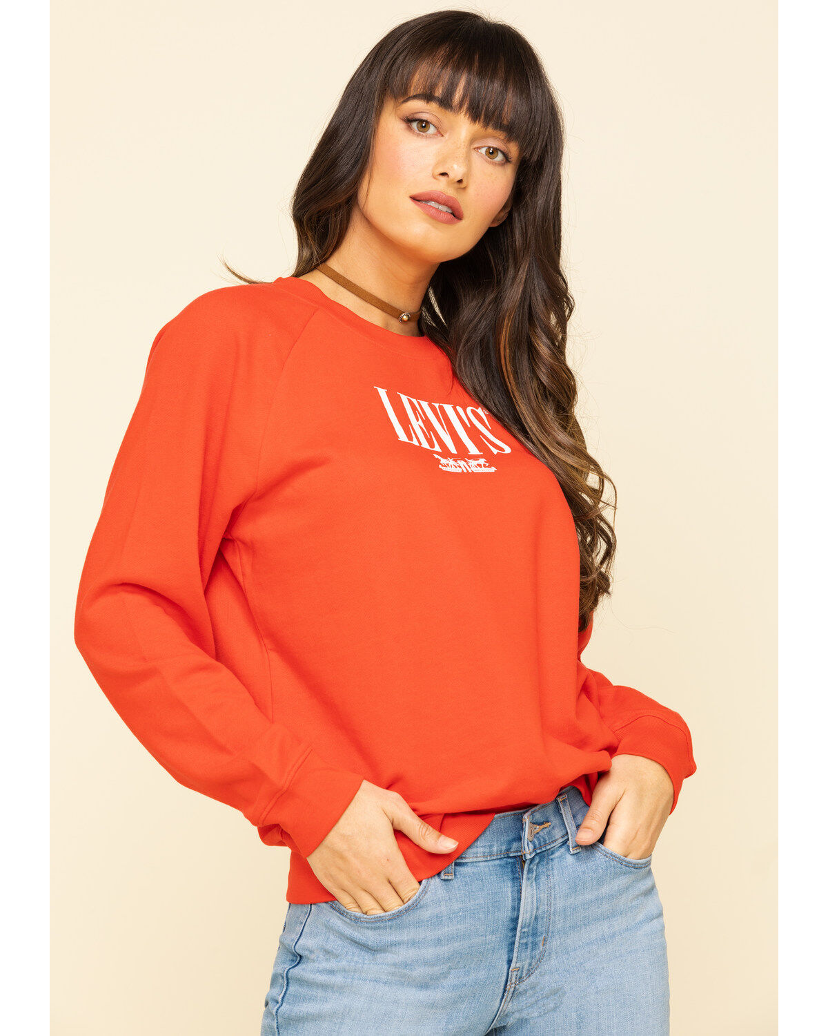 Levi’s Women's Logo Relaxed Crewneck Sweatshirt