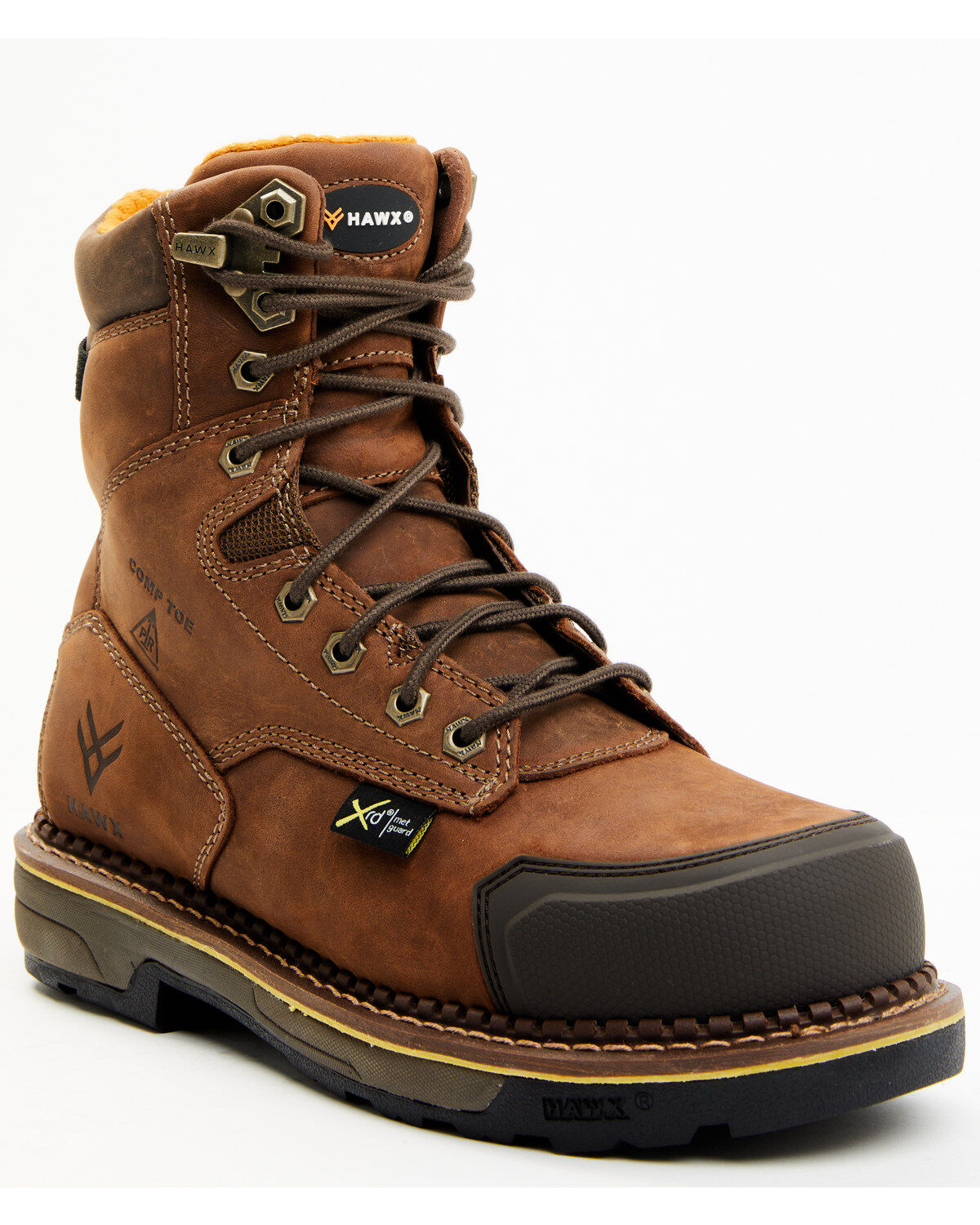 Hawx Men's 8" Crew Chief Internal Internal Met Guard Work Boots - Composite Toe