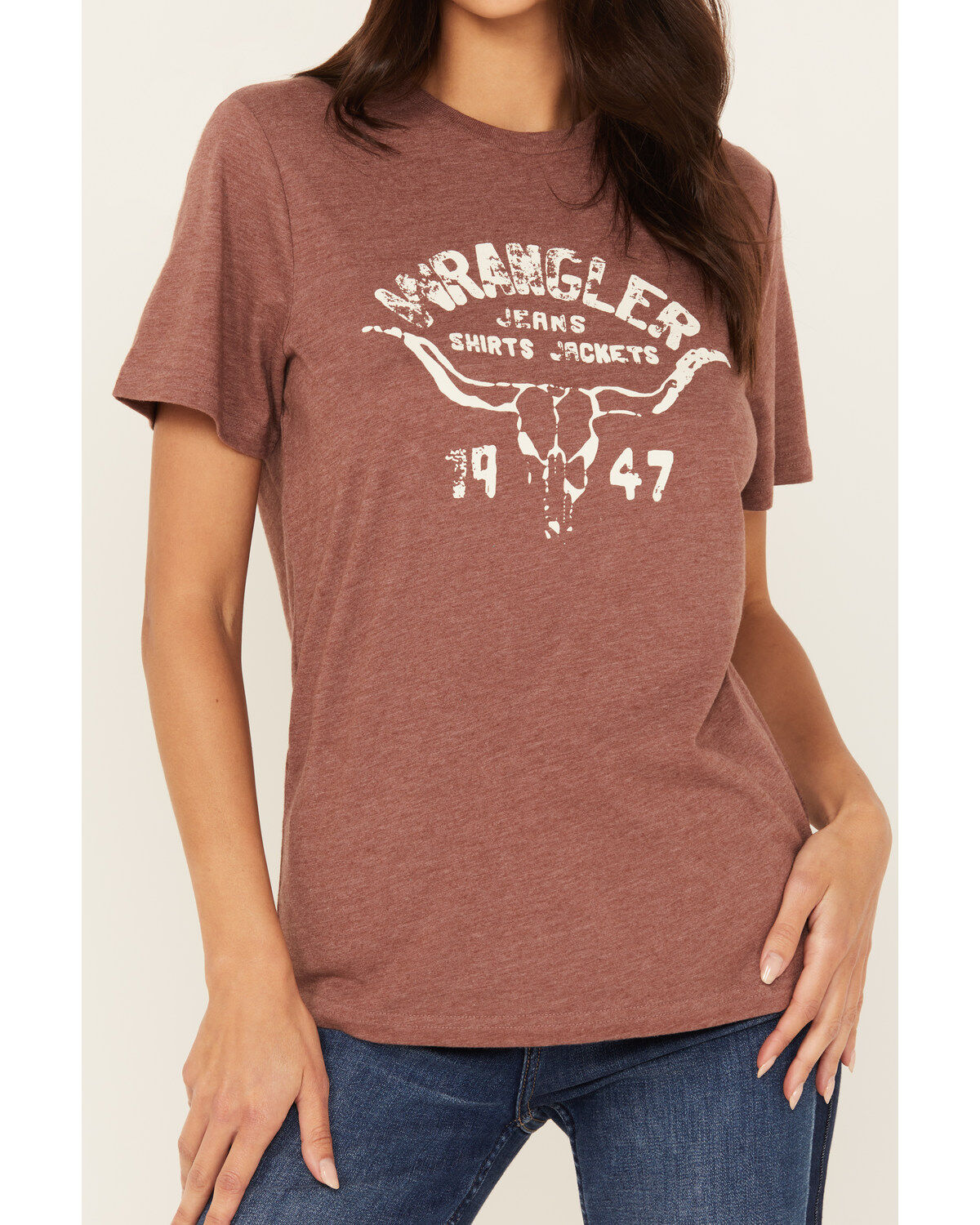 Wrangler Women's Longhorn Short Sleeve Graphic Tee