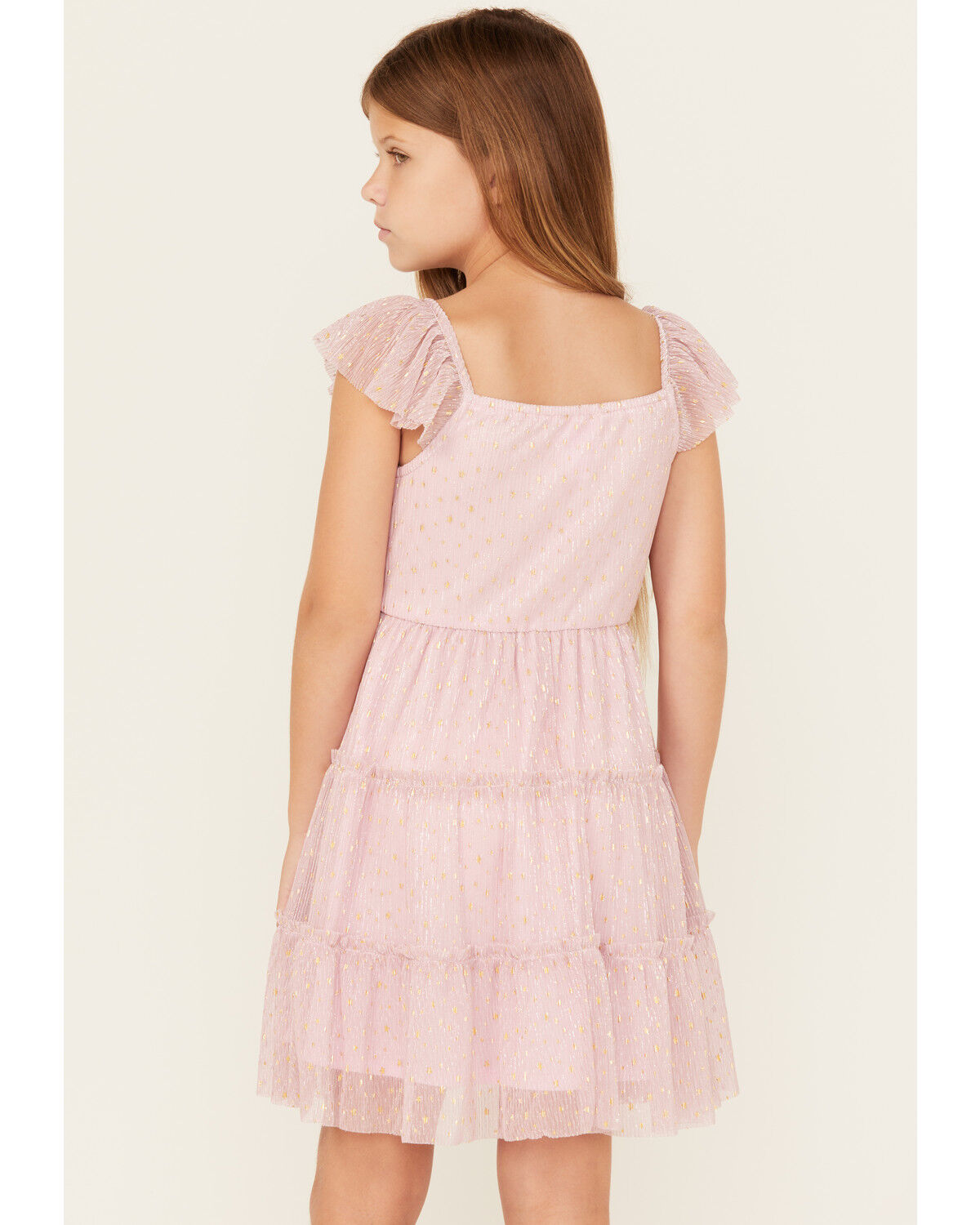 Sugar California Girls' Star Print Smocked Dress