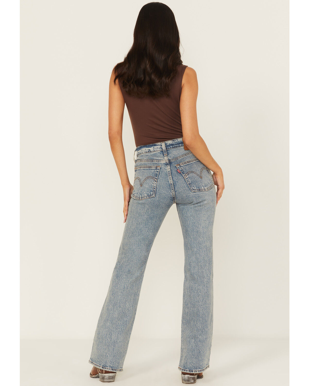 Levi's Premium Women's Boots Are Back In Town Medium Wash Bootcut Stretch Denim Jeans