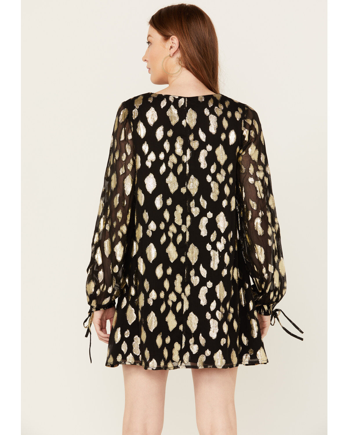 En Creme Women's Long Sleeve Mini Dress