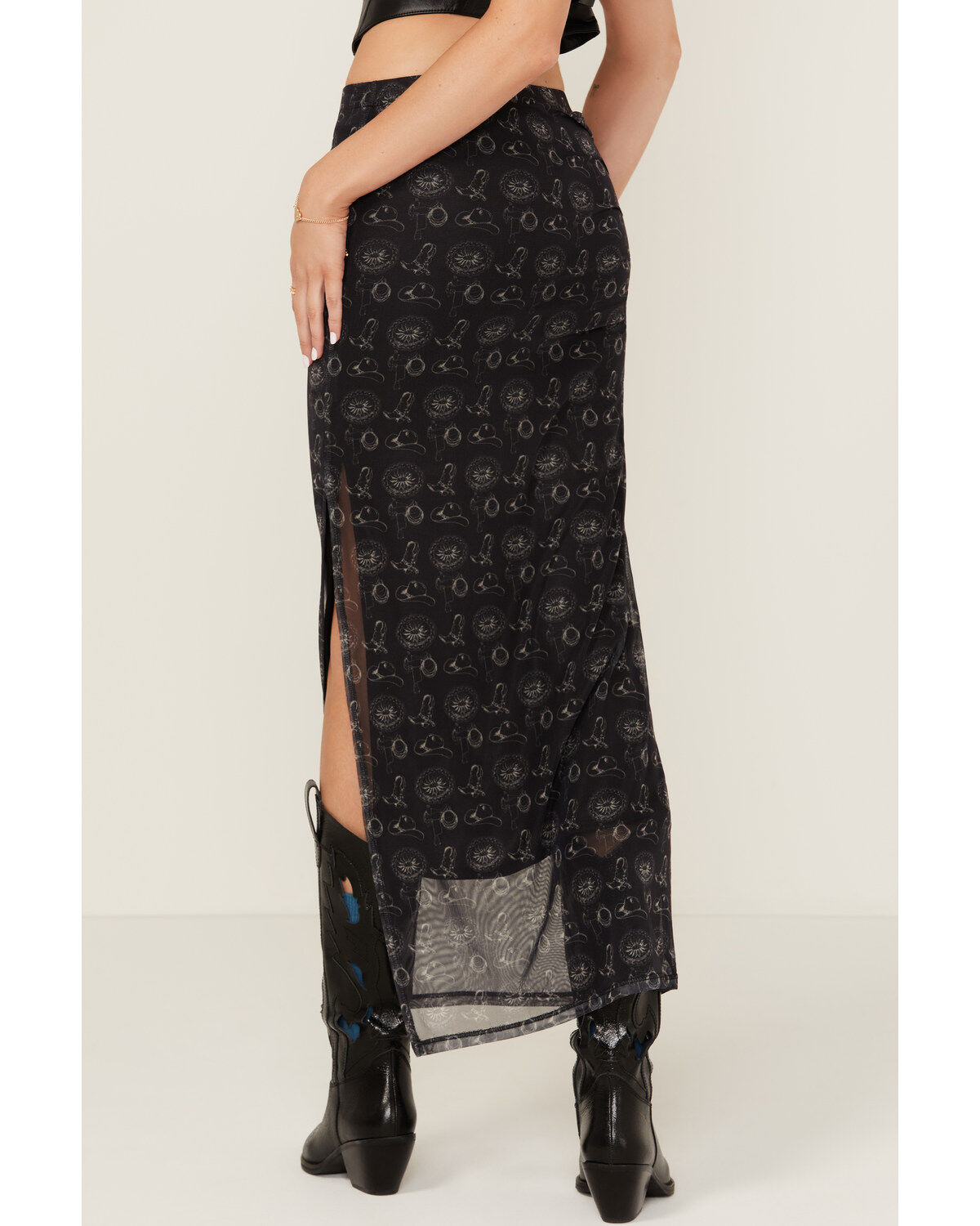 Rock & Roll Denim Women's Conversation Print Skirt