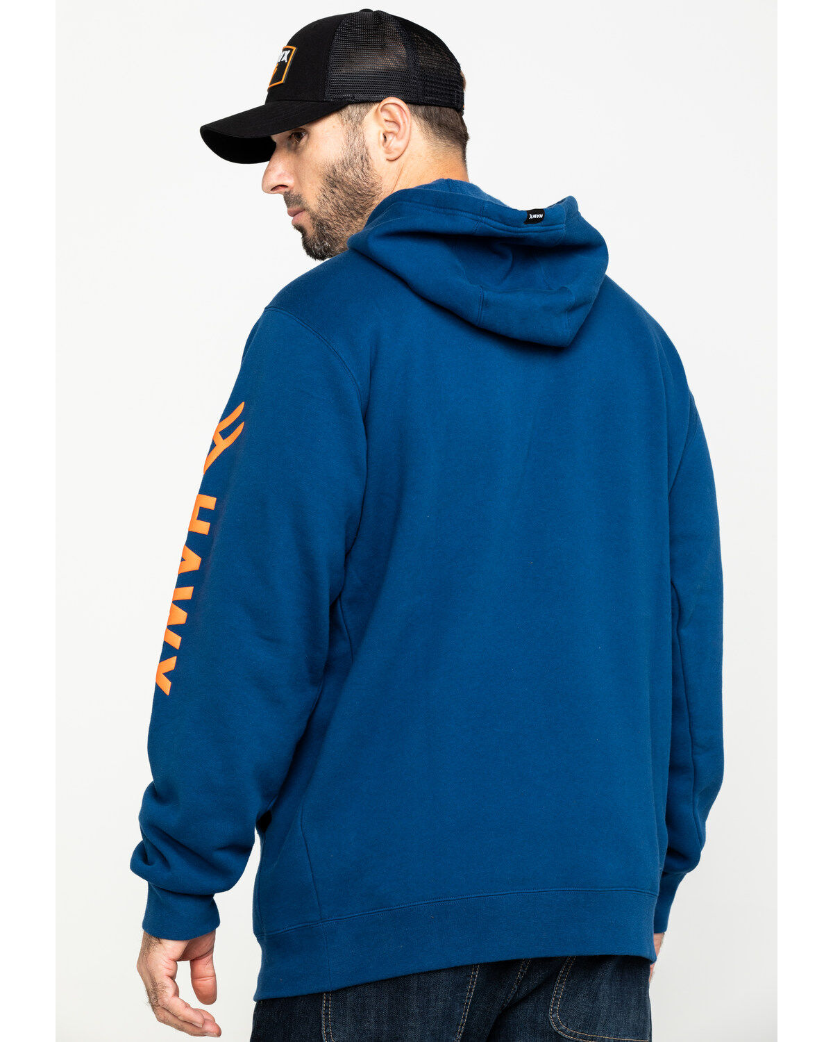 HawX™ Men's Logo Sleeve Performance Fleece Hooded Work Sweatshirt - Big & Tall