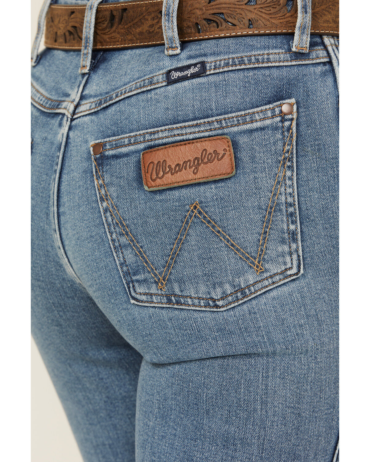 Wrangler Retro Women's Ember Medium Wash High Rise Bailey Bootcut Stretch Denim Jeans