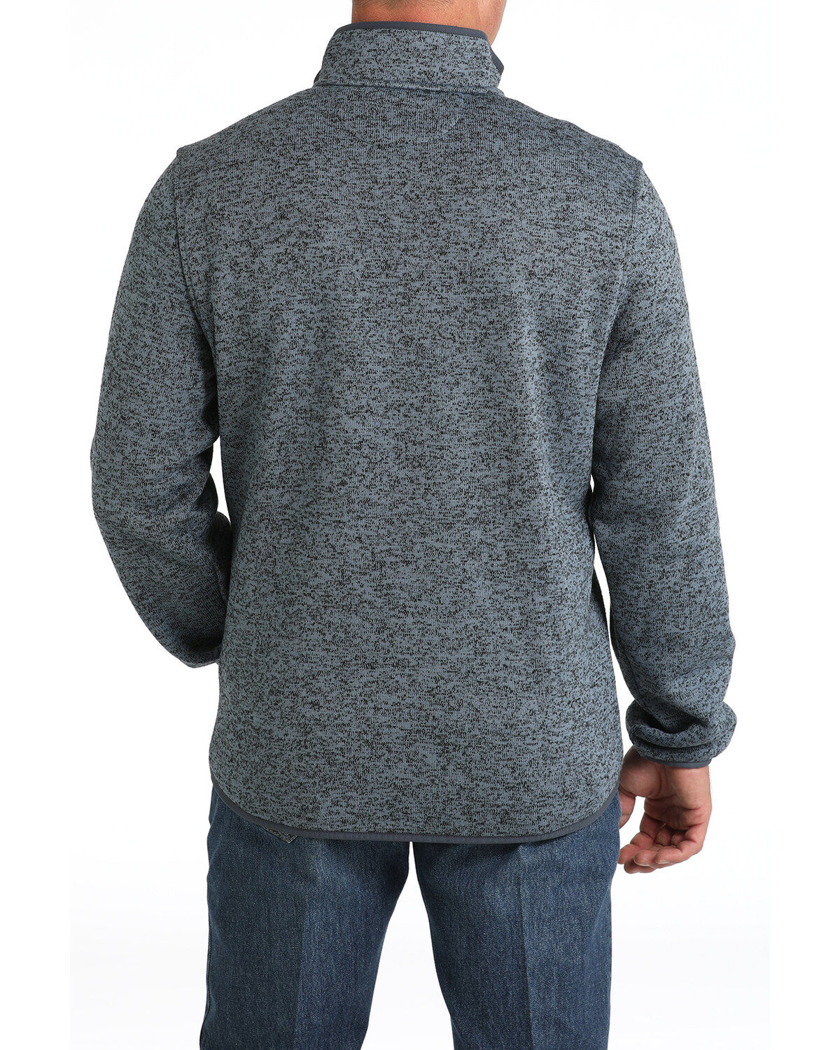 Cinch Men's Solid Quarter Snap Long Sleeve Pullover