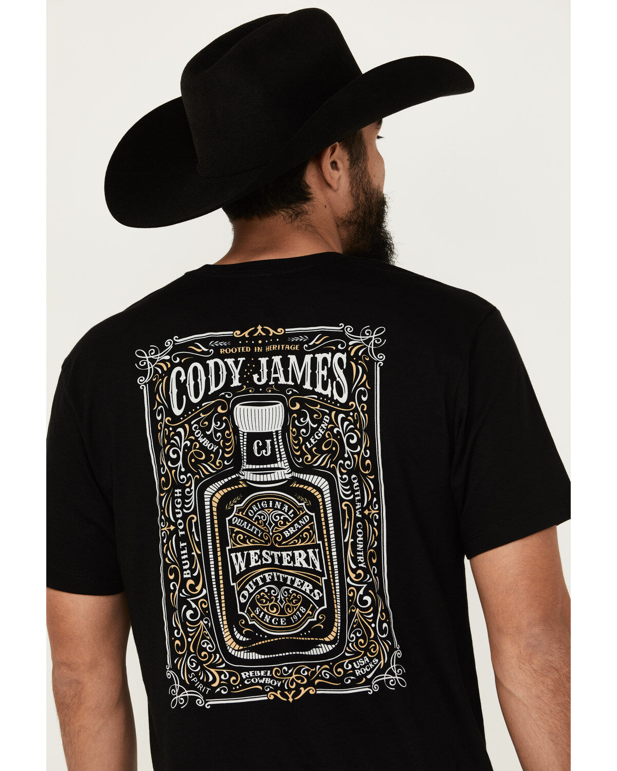 Cody James Men's Etched Bottle Short Sleeve Graphic T-Shirt