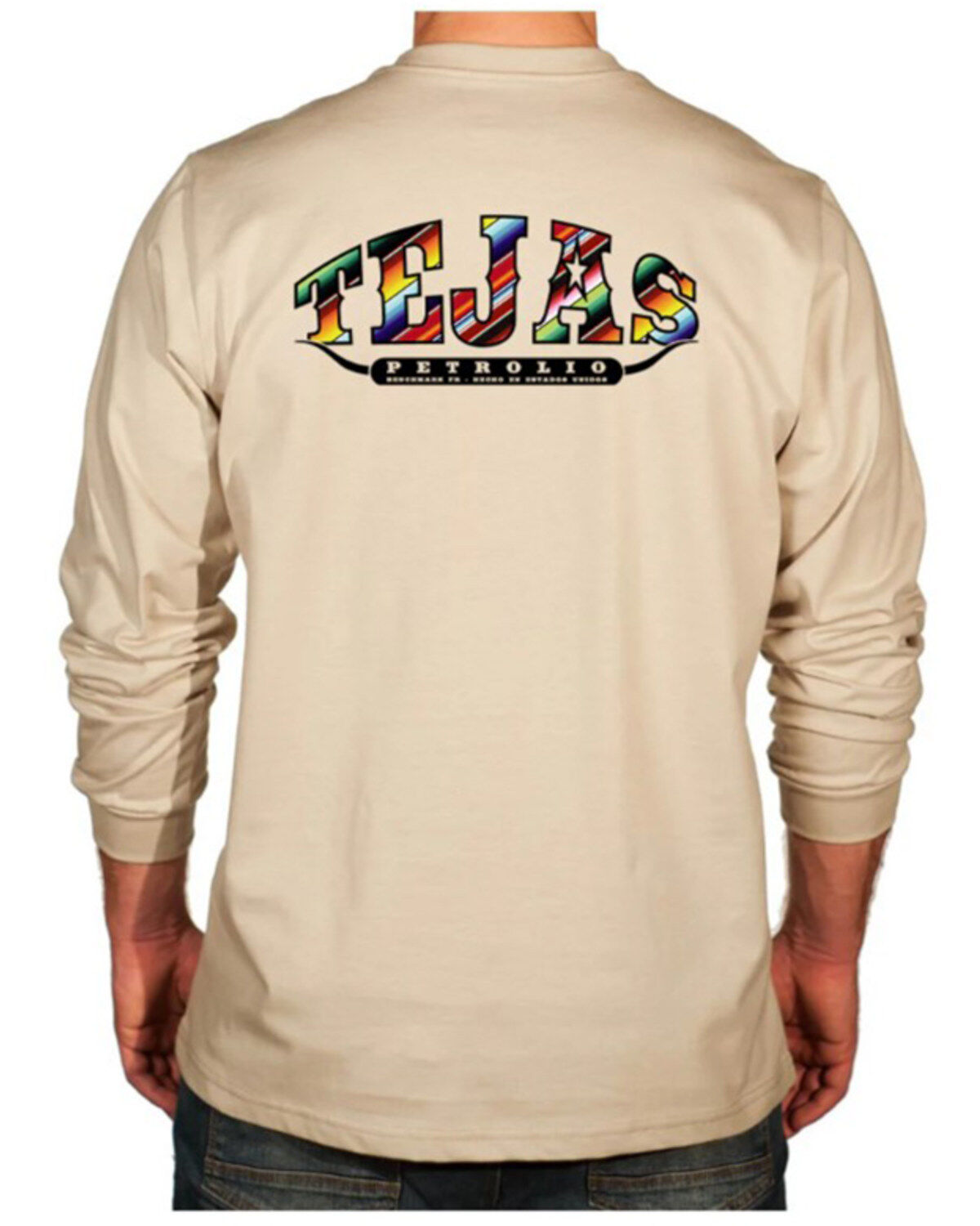 Benchmark FR Men's FR Tejas Petrolio Long Sleeve Graphic Work Shirt