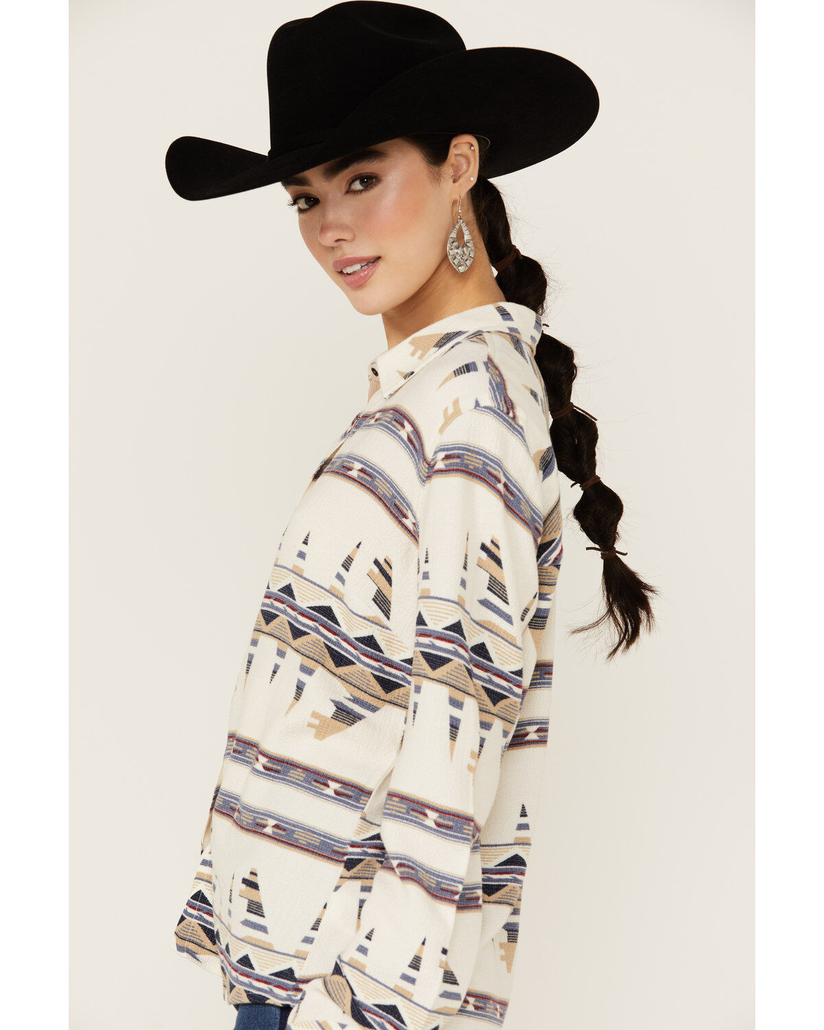 Idyllwind Women's Featherlight Printed Long Sleeve Pearl Snap Western Shirt