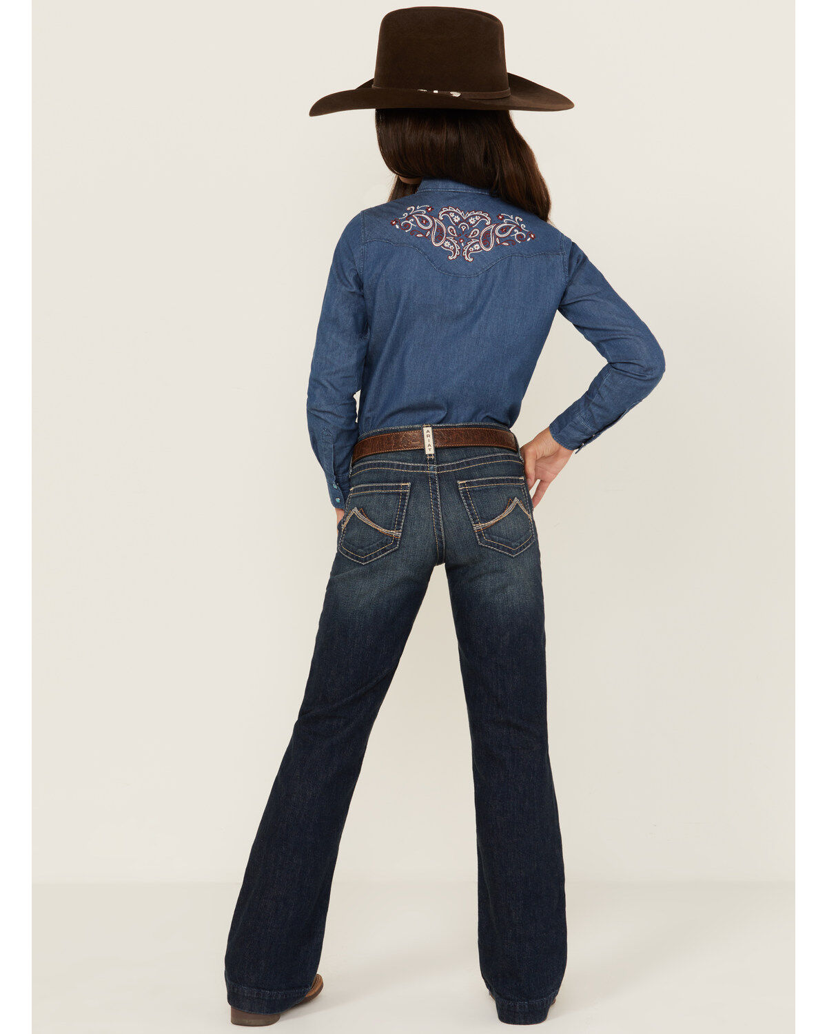 Ariat Girls' R.E.A.L. Olivia Trouser Stretch Denim Jeans