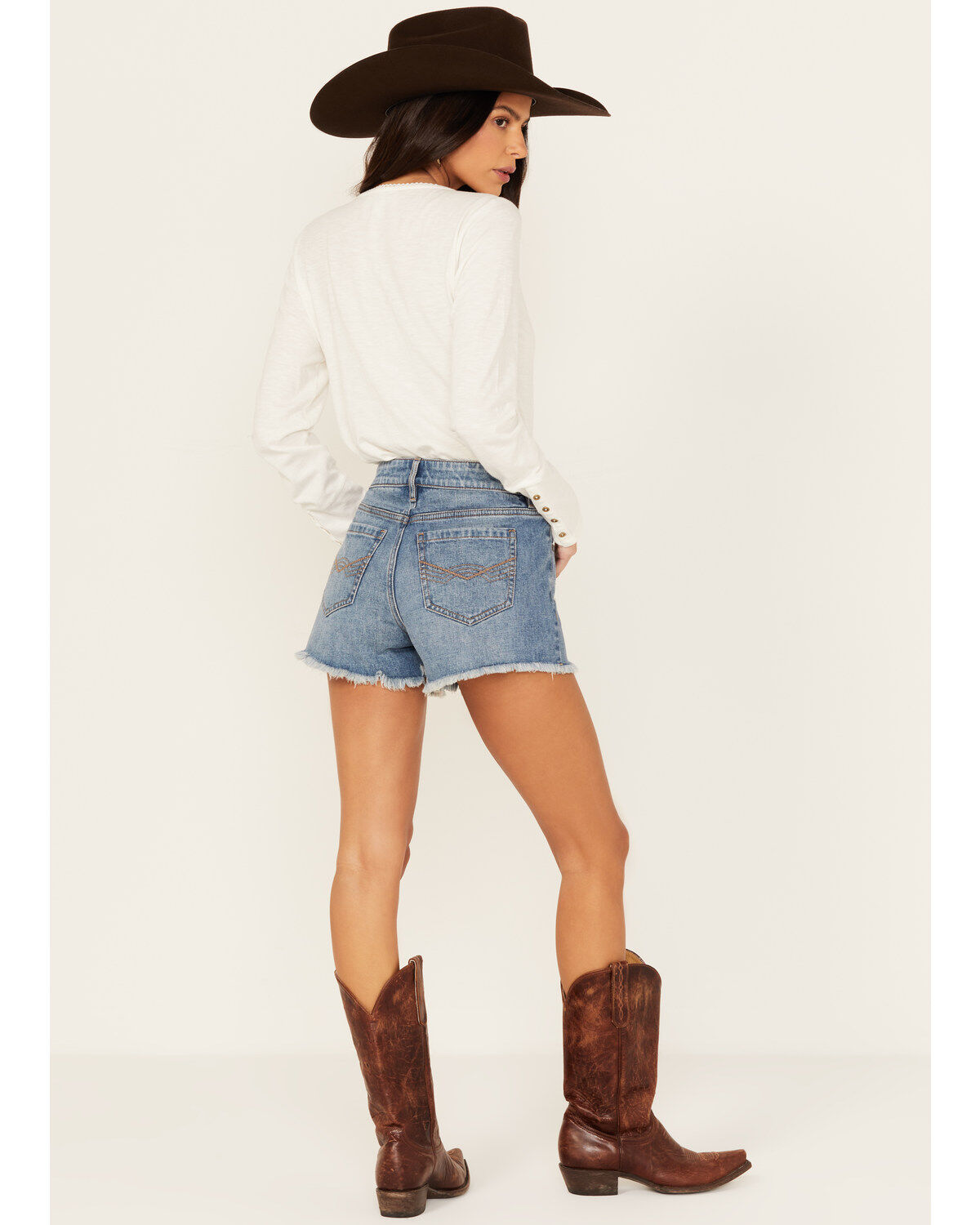 Idyllwind Women's Fawn Medium Wash Gypsy High Rise Comfort Stretch Shorts