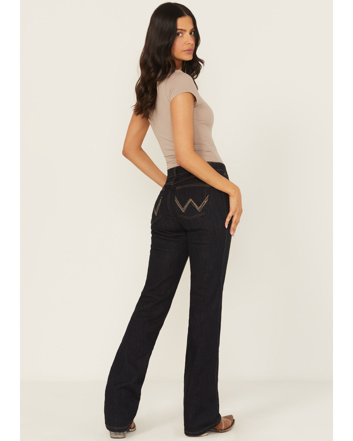 Wrangler Women's Dark Dynasty Ultimate Riding Q-Baby Jeans