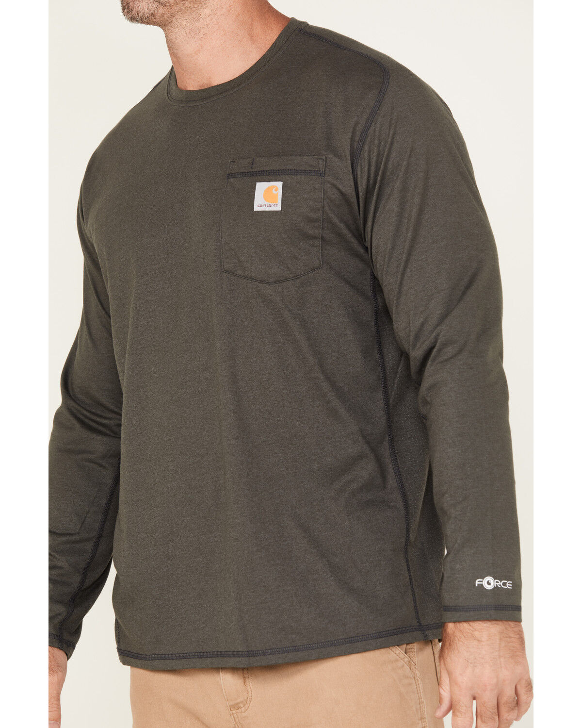Carhartt Men's Force Relaxed Fit Midweight Long Sleeve Pocket T-Shirt