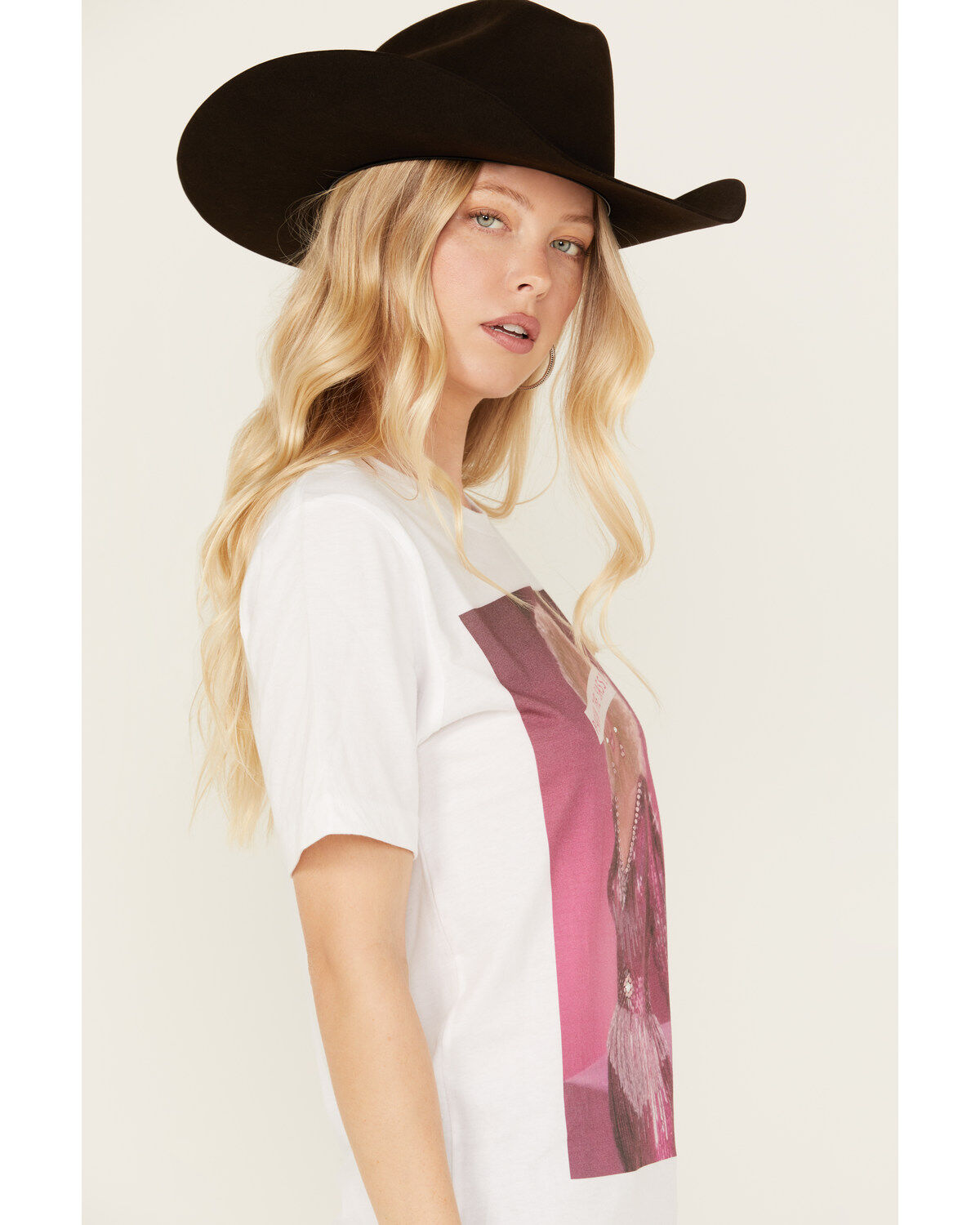 Gina Tees Women's Parton The Sass Short Sleeve Graphic Tee