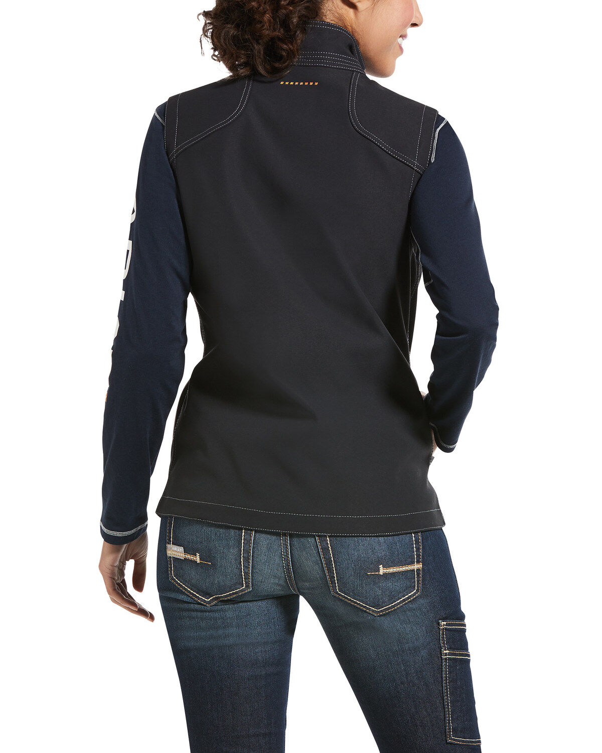 Ariat Women's Black Rebar Stretch Canvas Softshell Vest