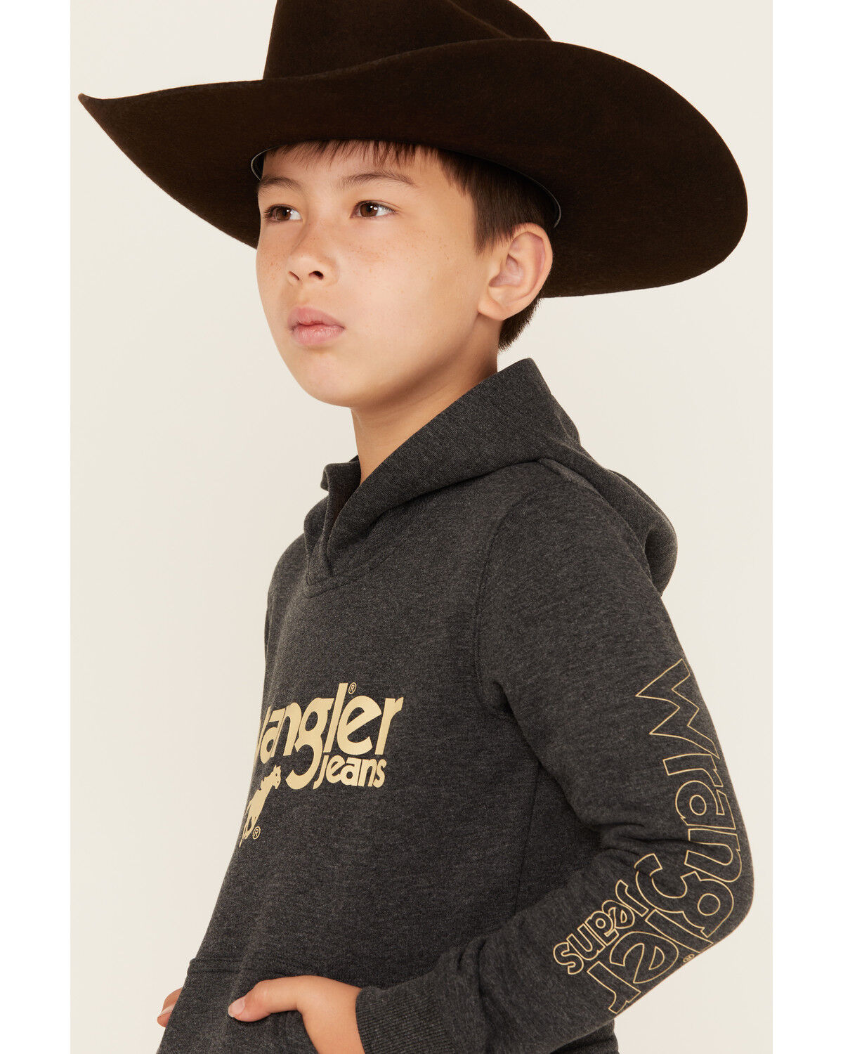 Wrangler Boys' Logo Hooded Sweatshirt