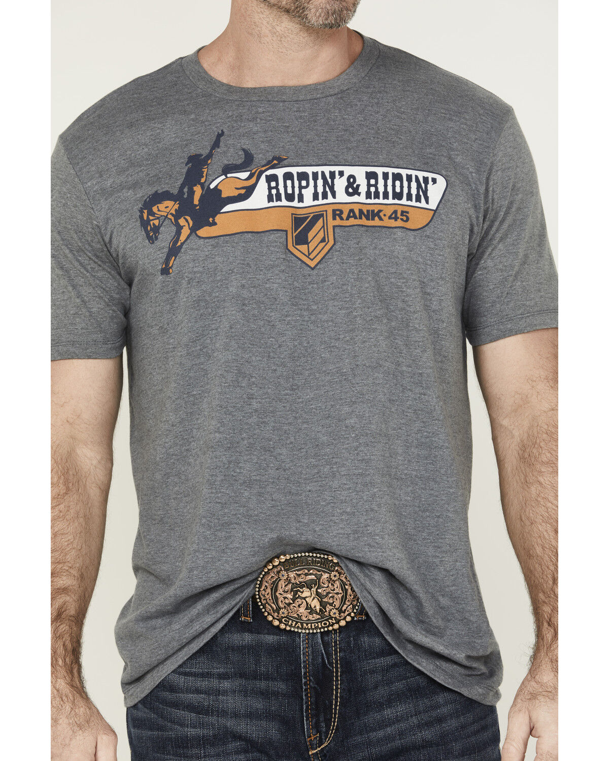 RANK 45® Men's Ridin' & Ropin' Short Sleeve Graphic T-Shirt