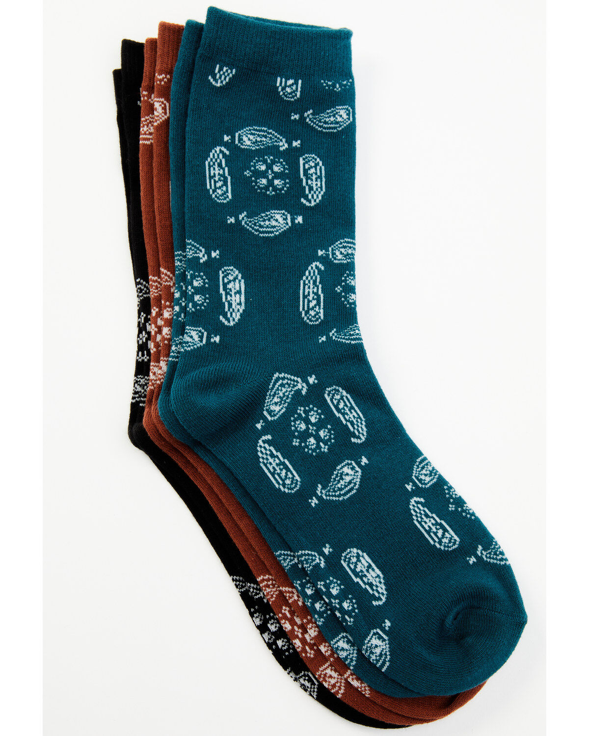 Shyanne Women's Paisley 3-Pack Socks