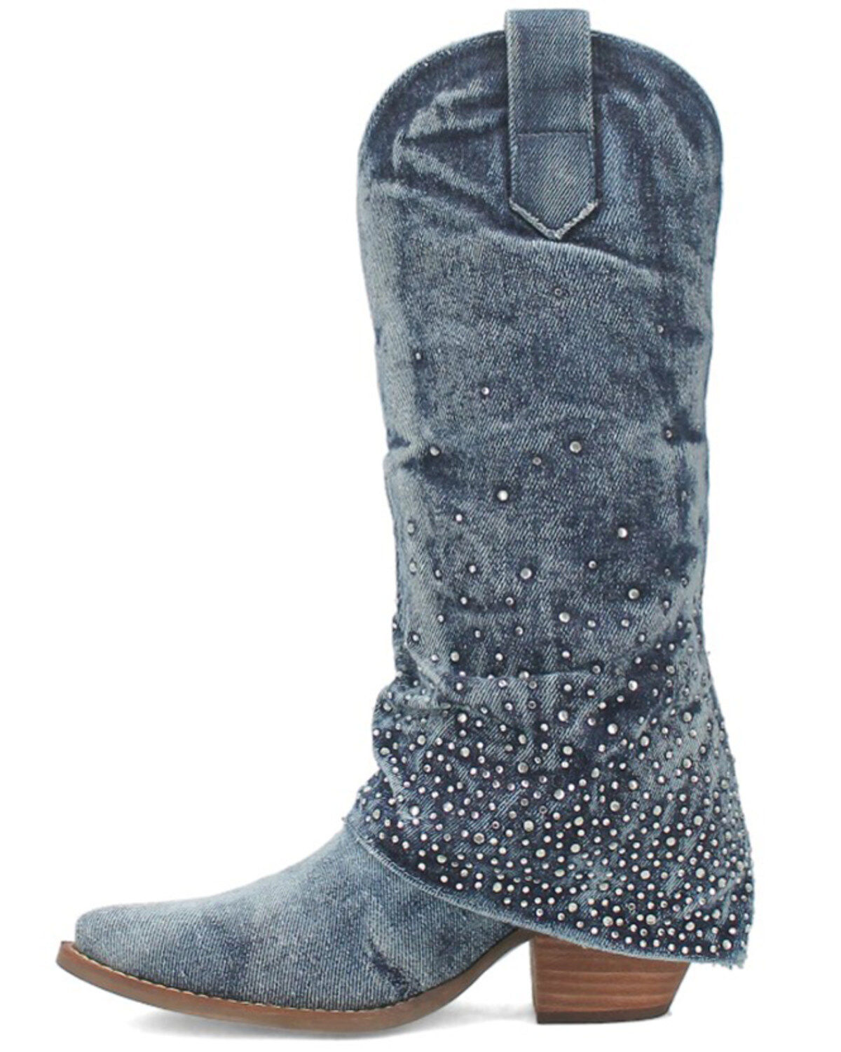 Dingo Women's Eye Candy Denim Western Boots - Round Toe