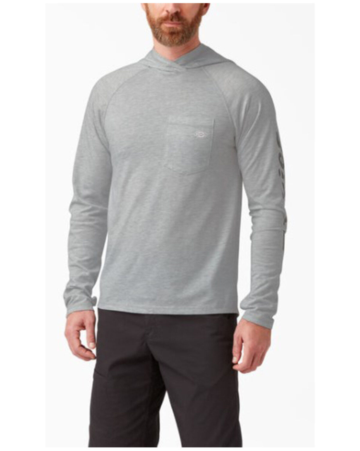 Dickies Men's Cooling Long Sleeve Performance Sun Hooded Work T-Shirt