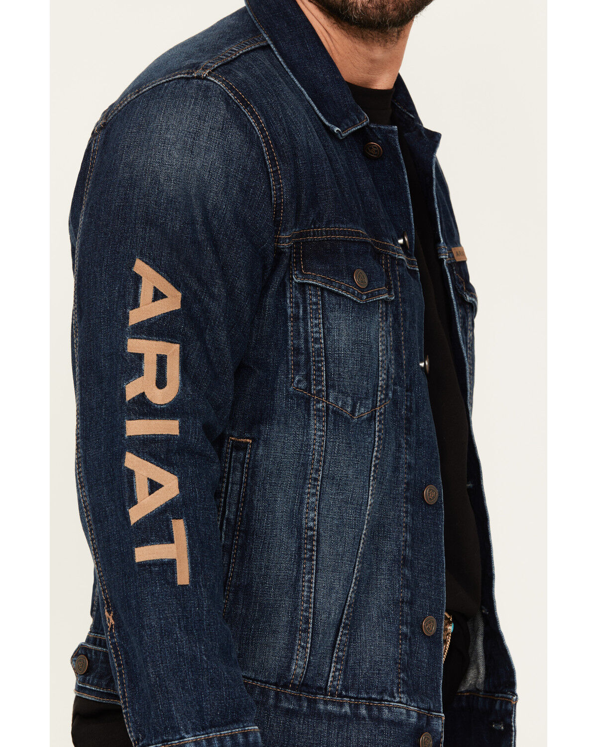Ariat Men's Richford Team Denim Trucker Jacket
