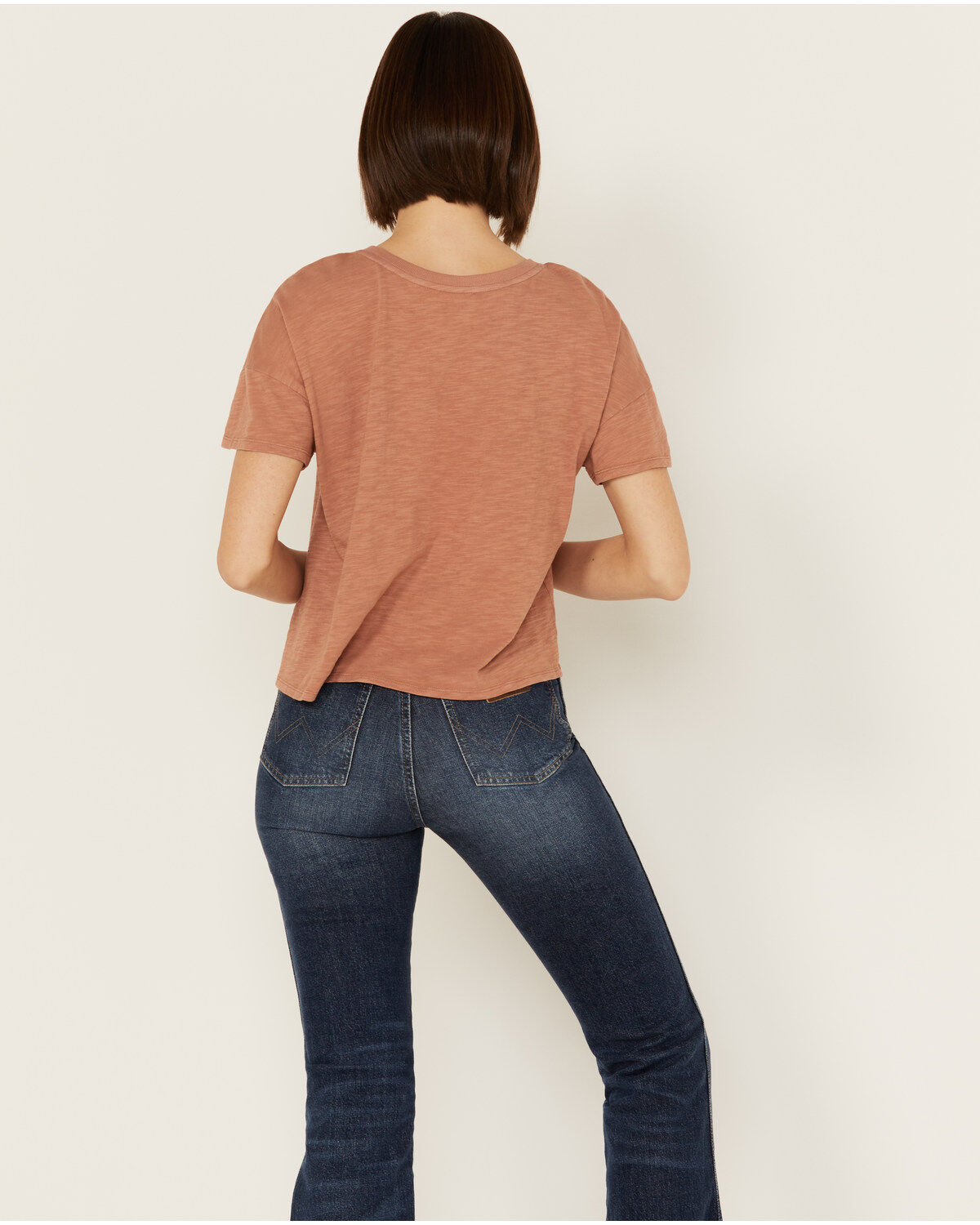 Shyanne Women's Steer Head Tie Front Short Sleeve Graphic Tee