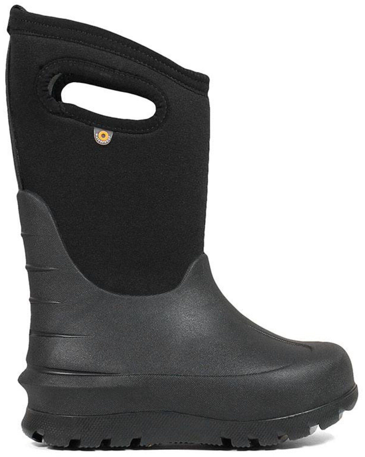 Bogs Boys' Neo Classsic Black Outdoor Boots - Round Toe