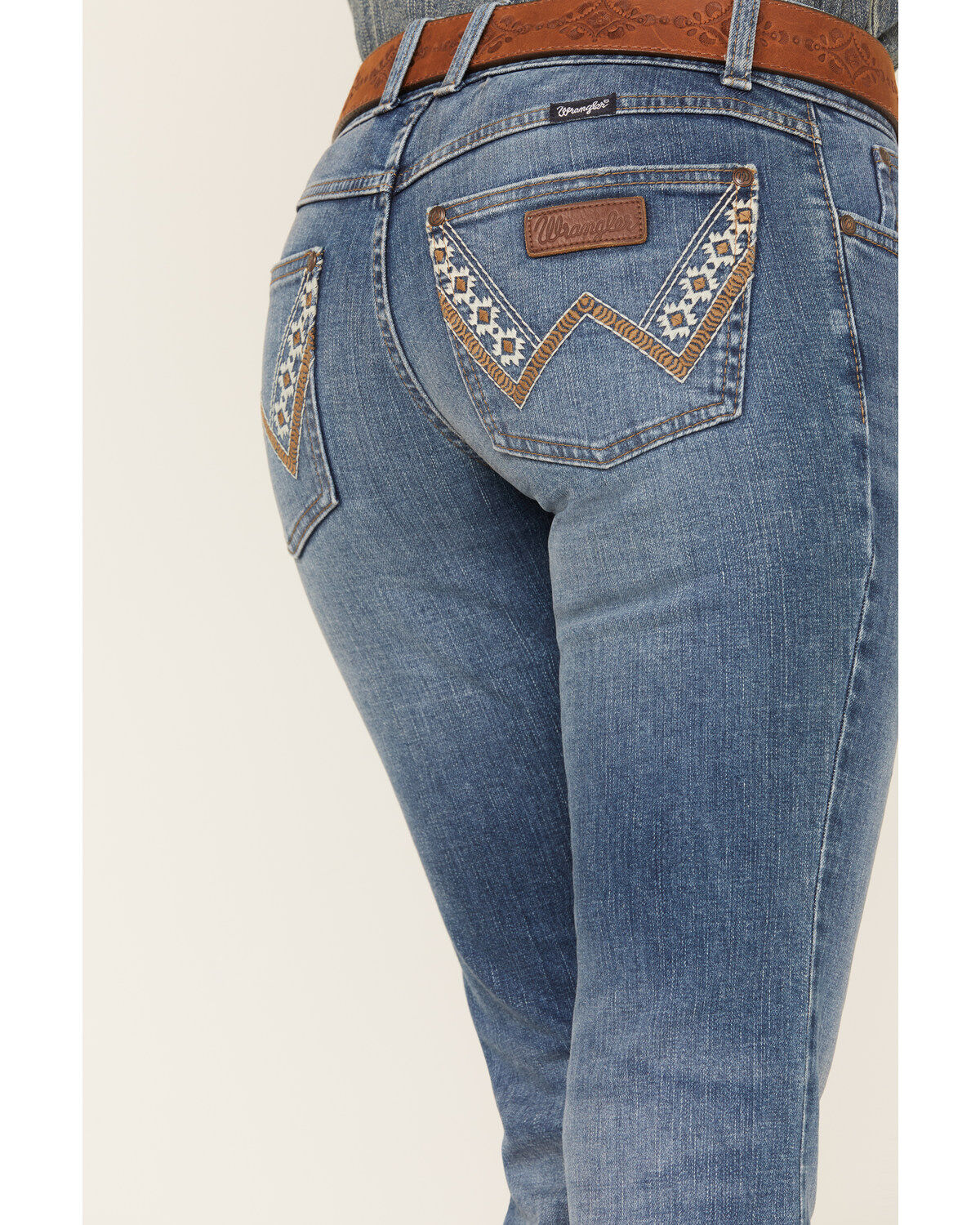 Wrangler Retro Women's Medium Wash Low Cut Sadie Bootcut Jeans
