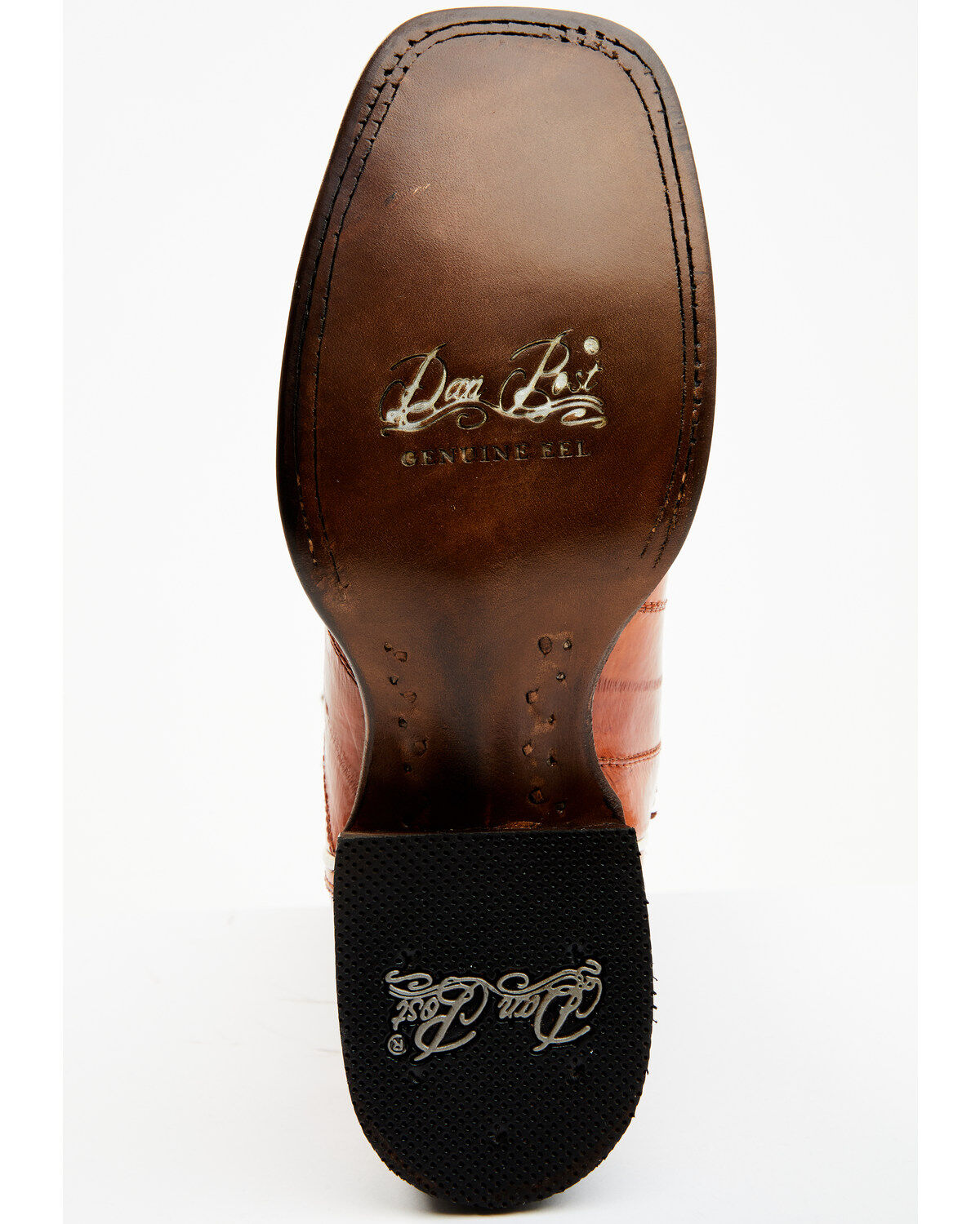 Dan Post Women's Peanut Exotic Eel Western Boot - Broad Square Toe