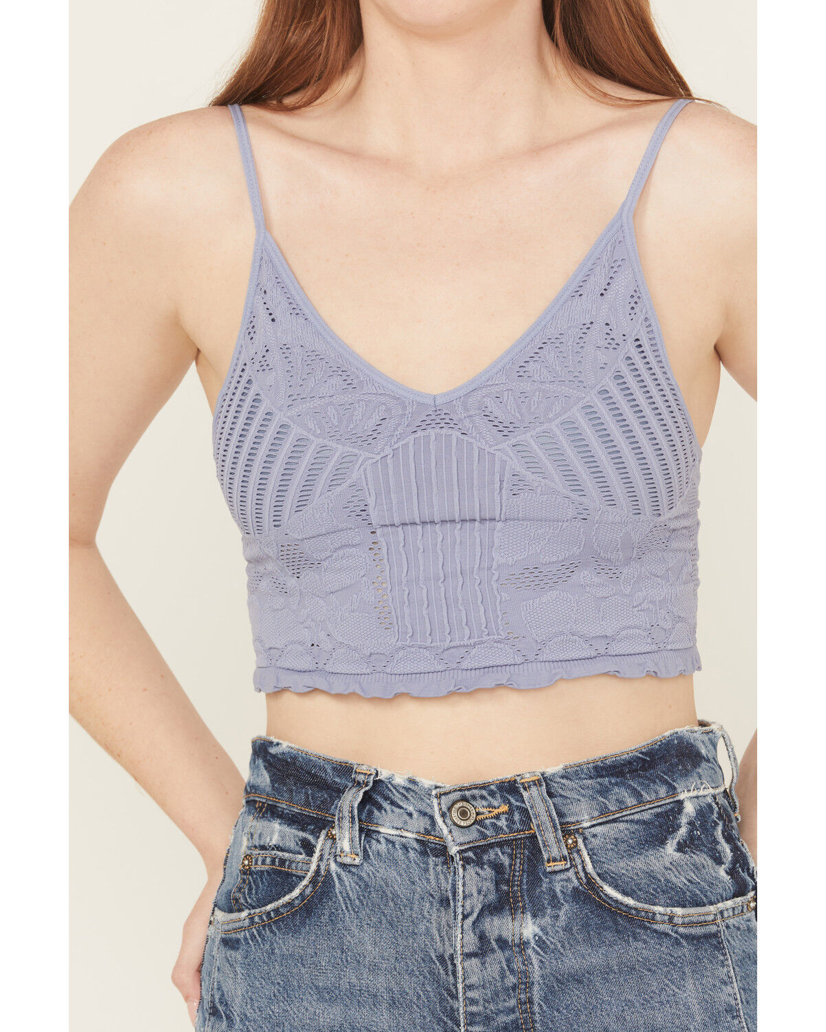 Fornia Women's Seamless Floral Bralette