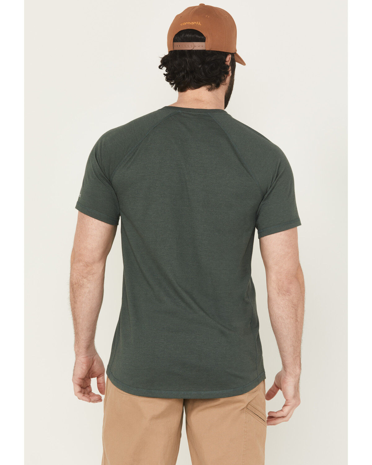 Carhartt Men's Force Relaxed Midweight Logo Pocket Short Sleeve Work T-Shirt