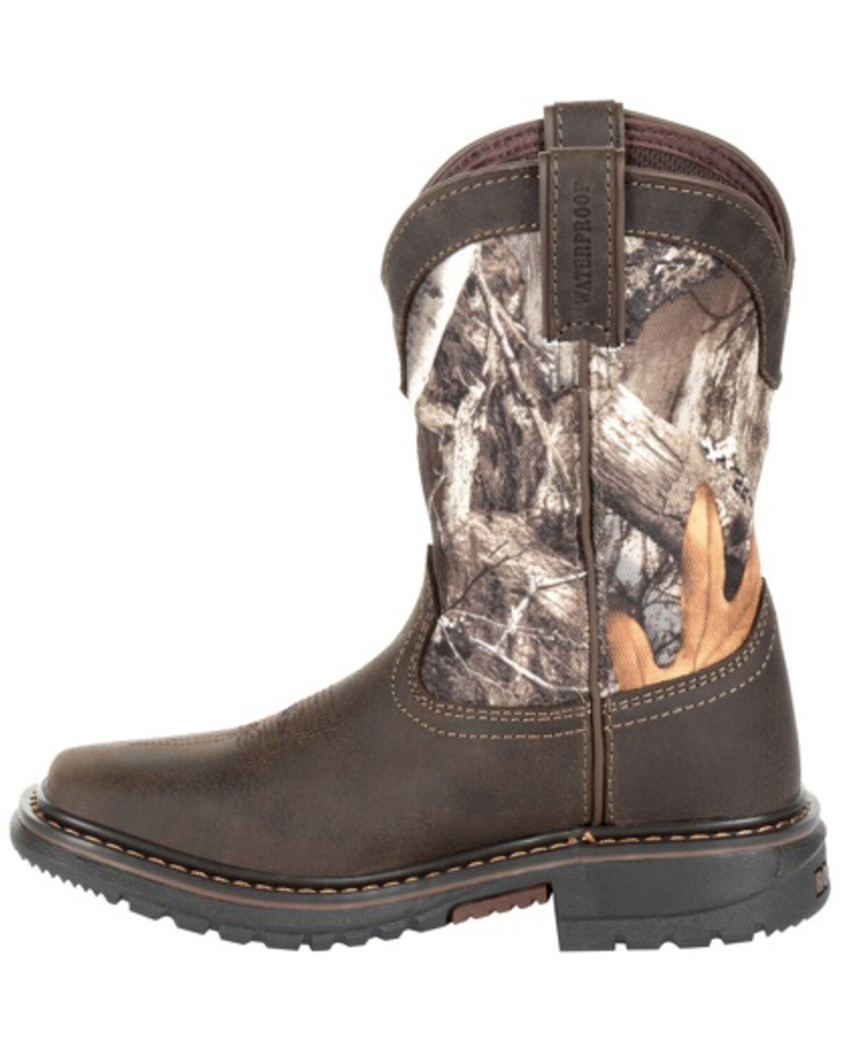 Rocky Boys' Ride FLX Waterproof Western Work Boots - Soft Toe