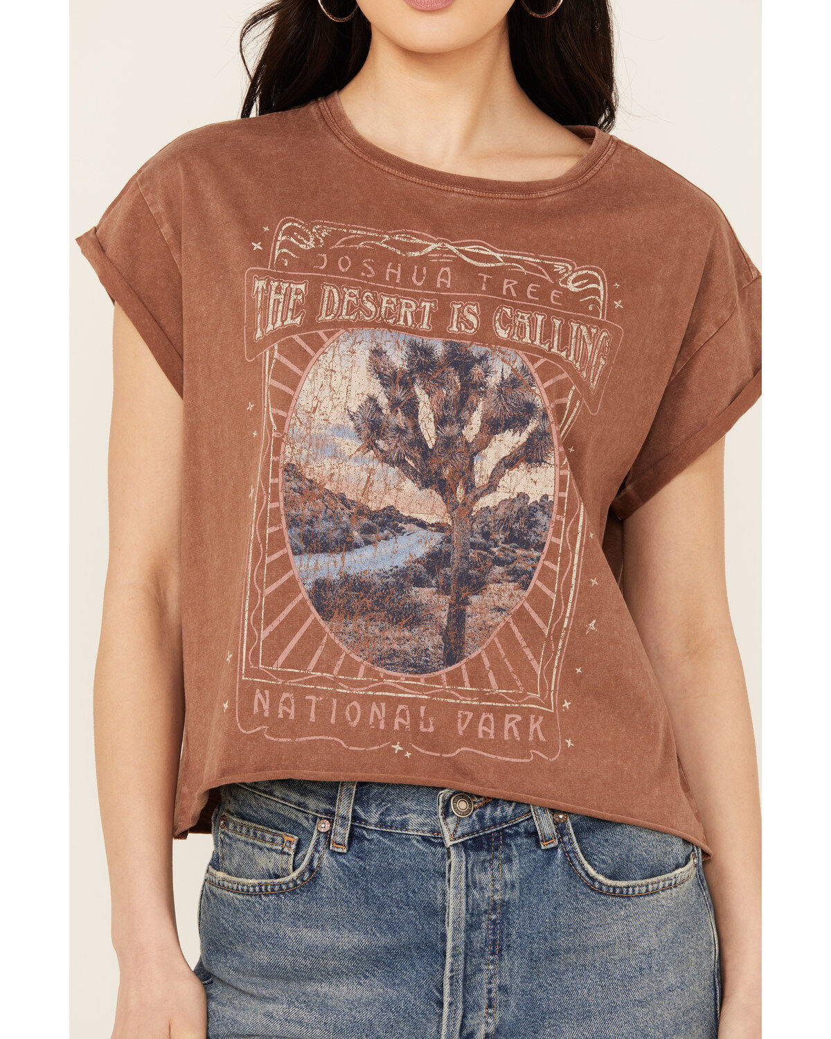 Cleo + Wolf Women's Brittany Joshua Tree Short Sleeve Graphic Tee