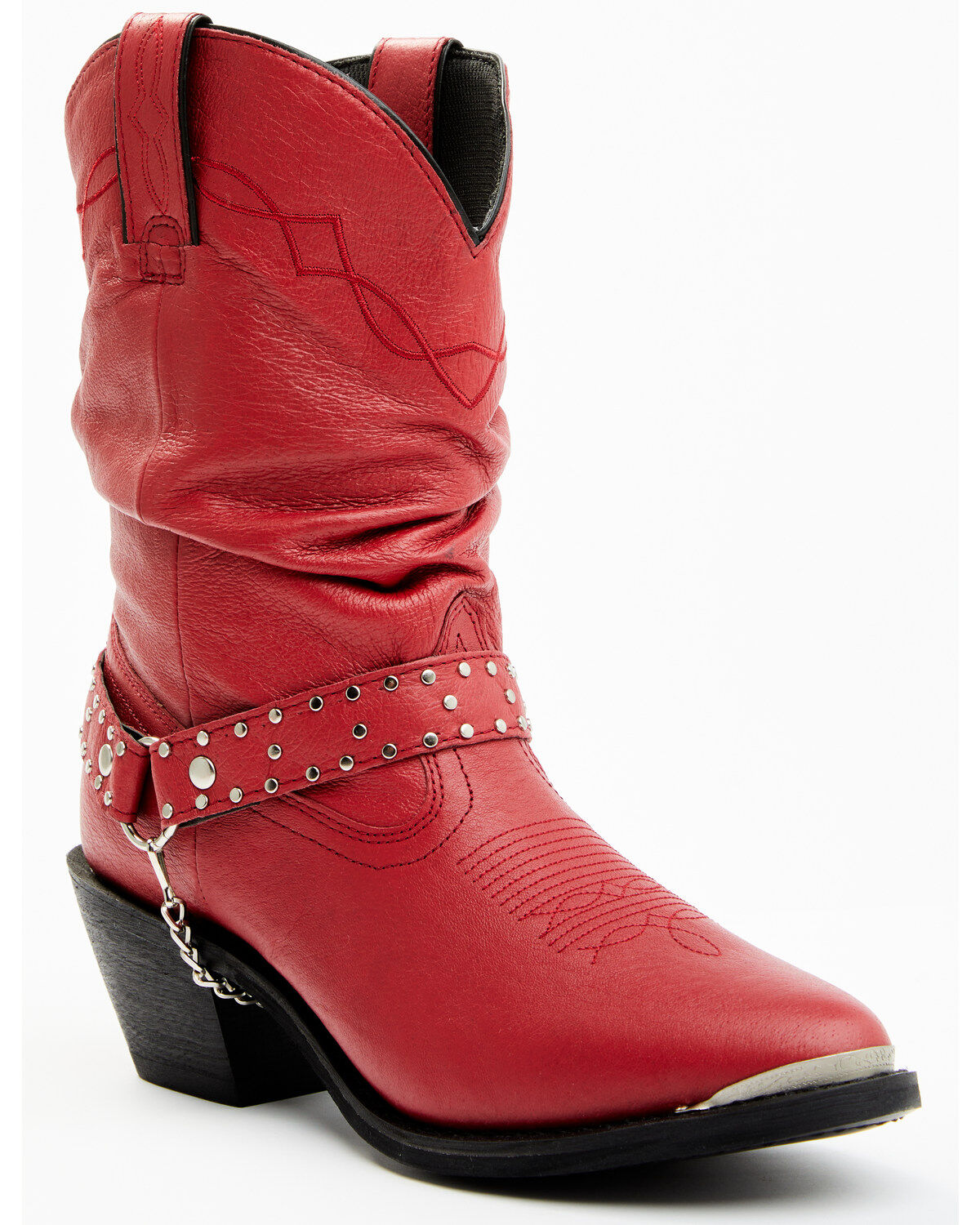 Shyanne Women's Ally Slouch Harness Fashion Boots - Round Toe