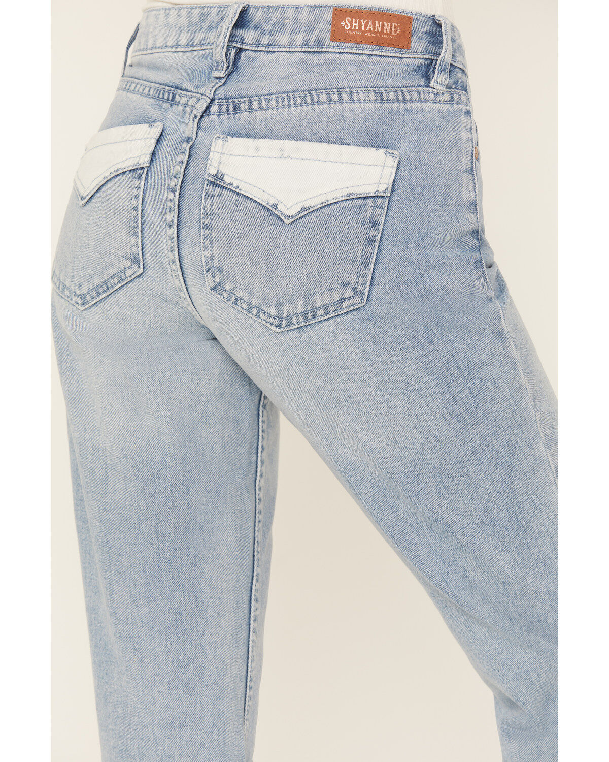 Shyanne Women's Wild Indigo Light Wash Mid Rise Bootcut Jeans