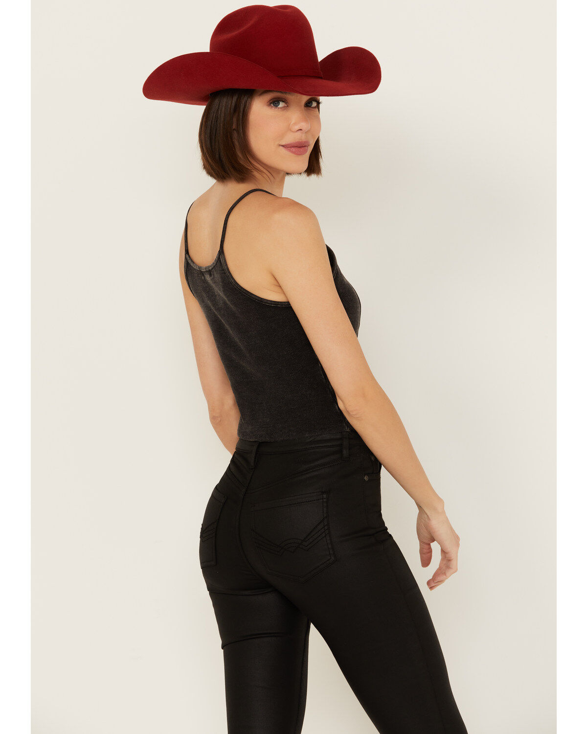 Rock & Roll Denim Women's Sleeveless Ribbed Corset Tank