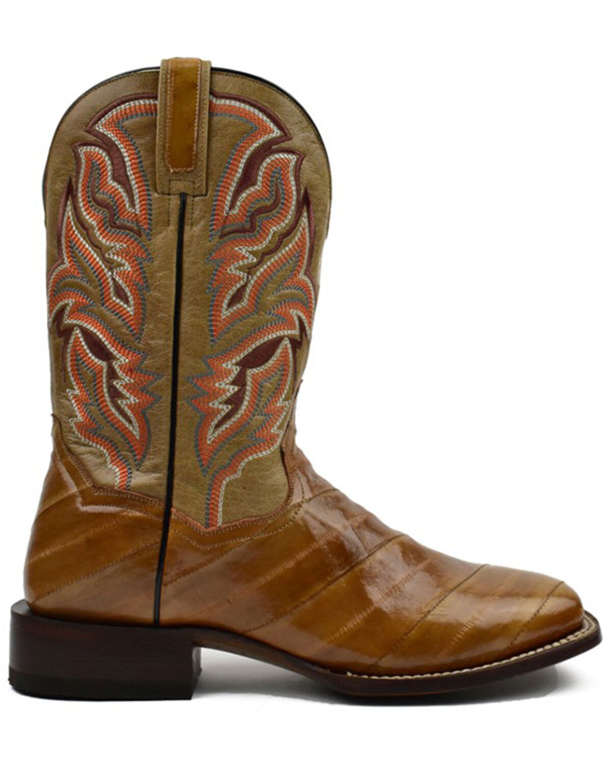 Dan Post Men's Eel Exotic Western Boots - Broad Square Toe