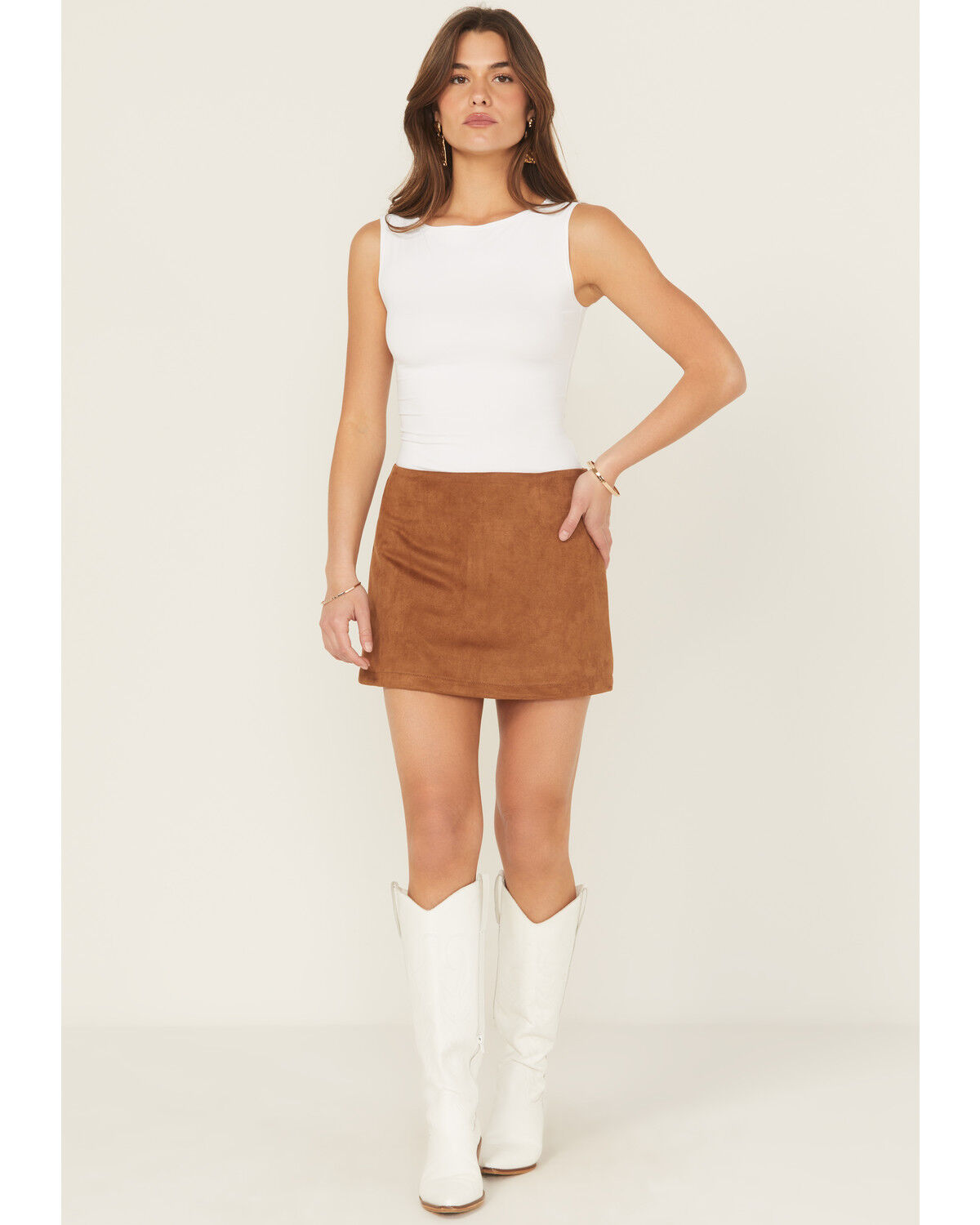 Shyanne Women's Faux Suede Mini Skort