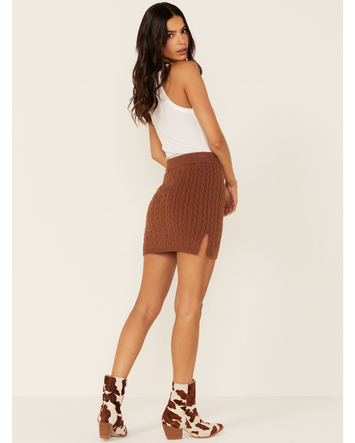 Callahan Women's Cable Knit Genny Mini Skirt