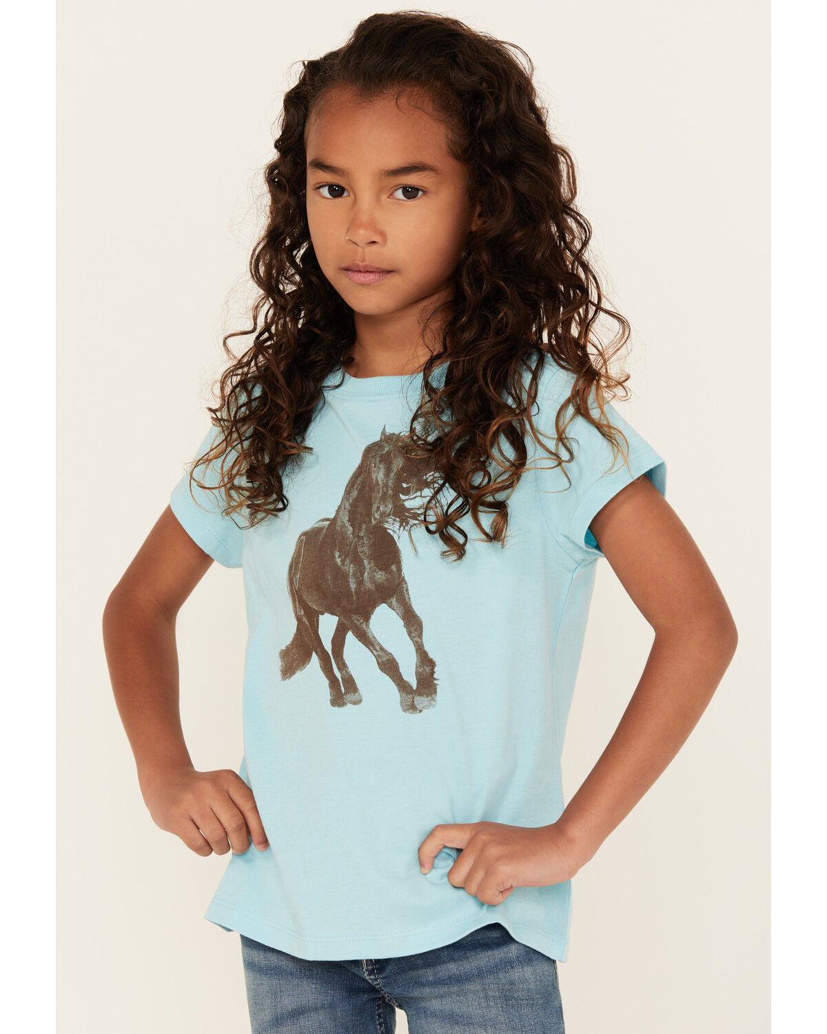 Shyanne Girls' Stallion Short Sleeve Graphic Tee