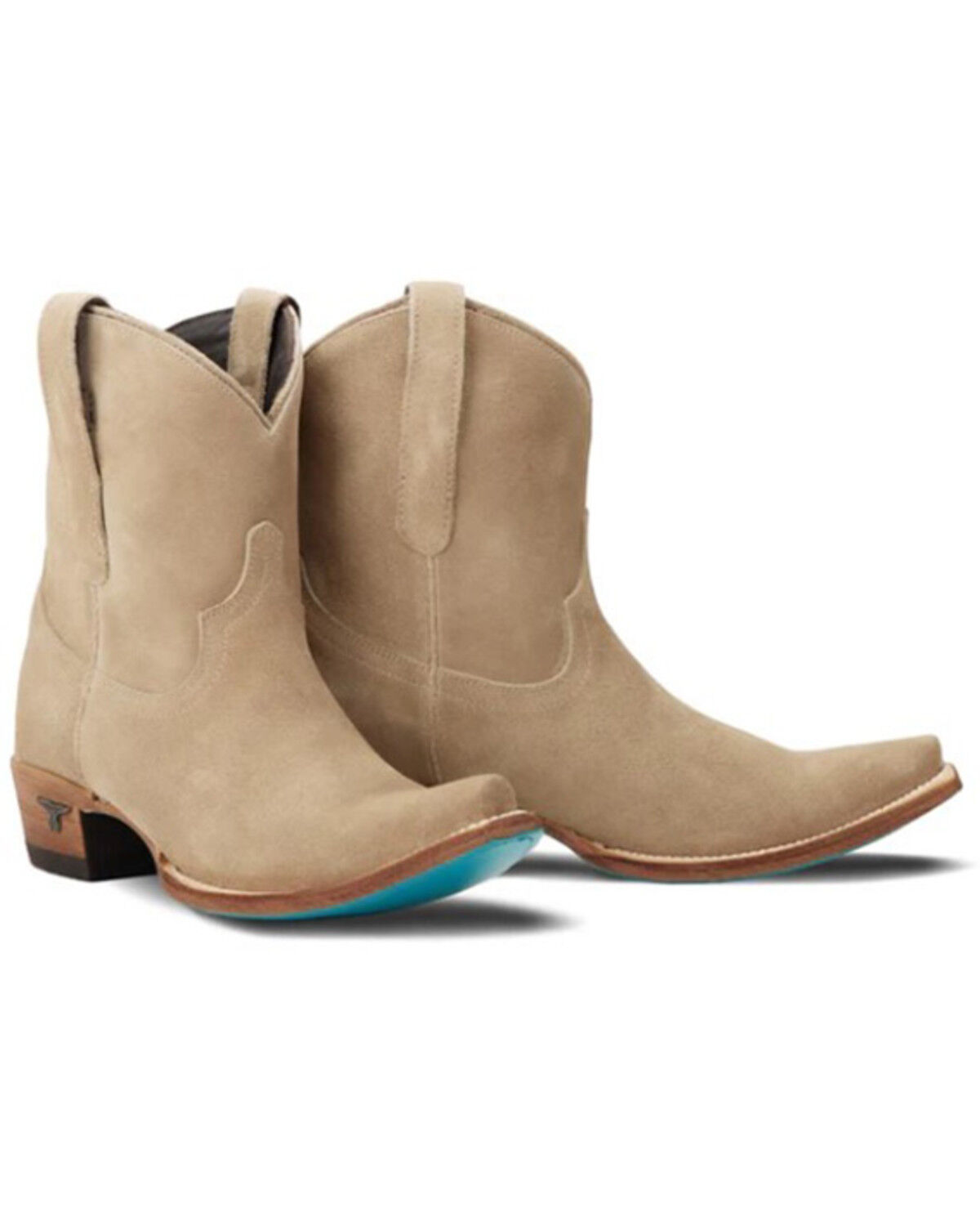 Lane Women's Emma Jane Suede Western Booties - Snip Toe