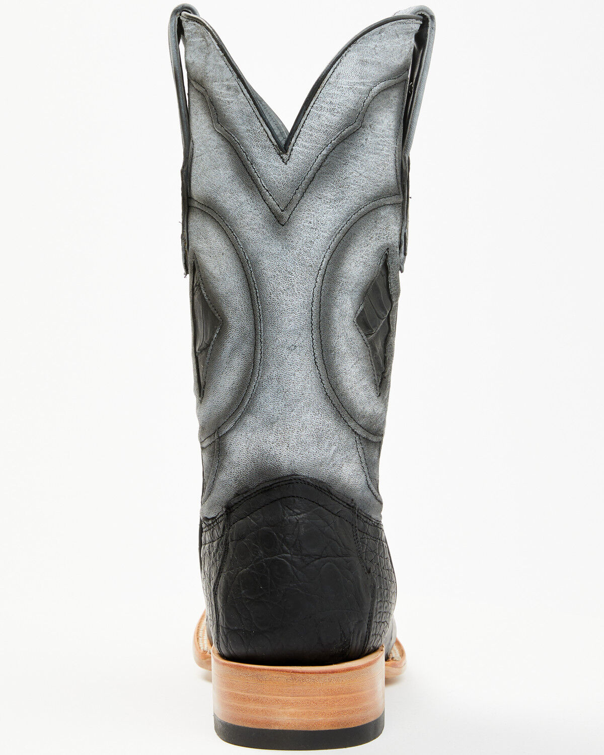 Tanner Mark Men's Exotic Caiman Belly Tall Western Boots - Broad Square Toe