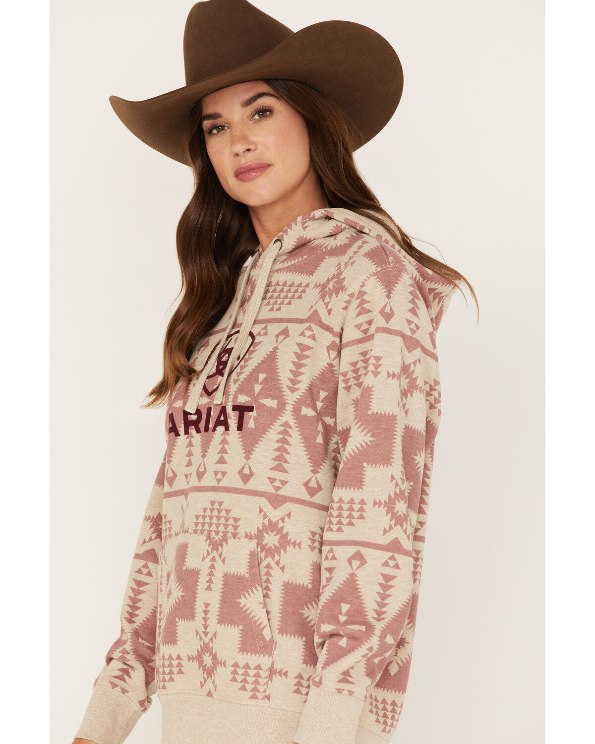 Ariat Women's Boot Barn Exclusive Southwestern Print Logo Graphic Hoodie