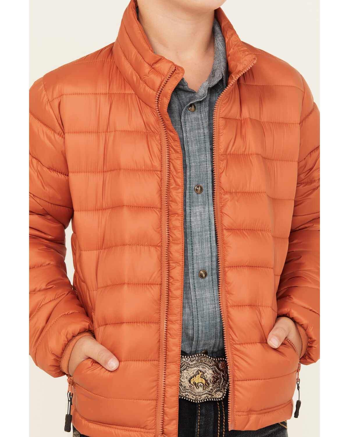 Roper Boys' Quilted Parachute Puffer Jacket