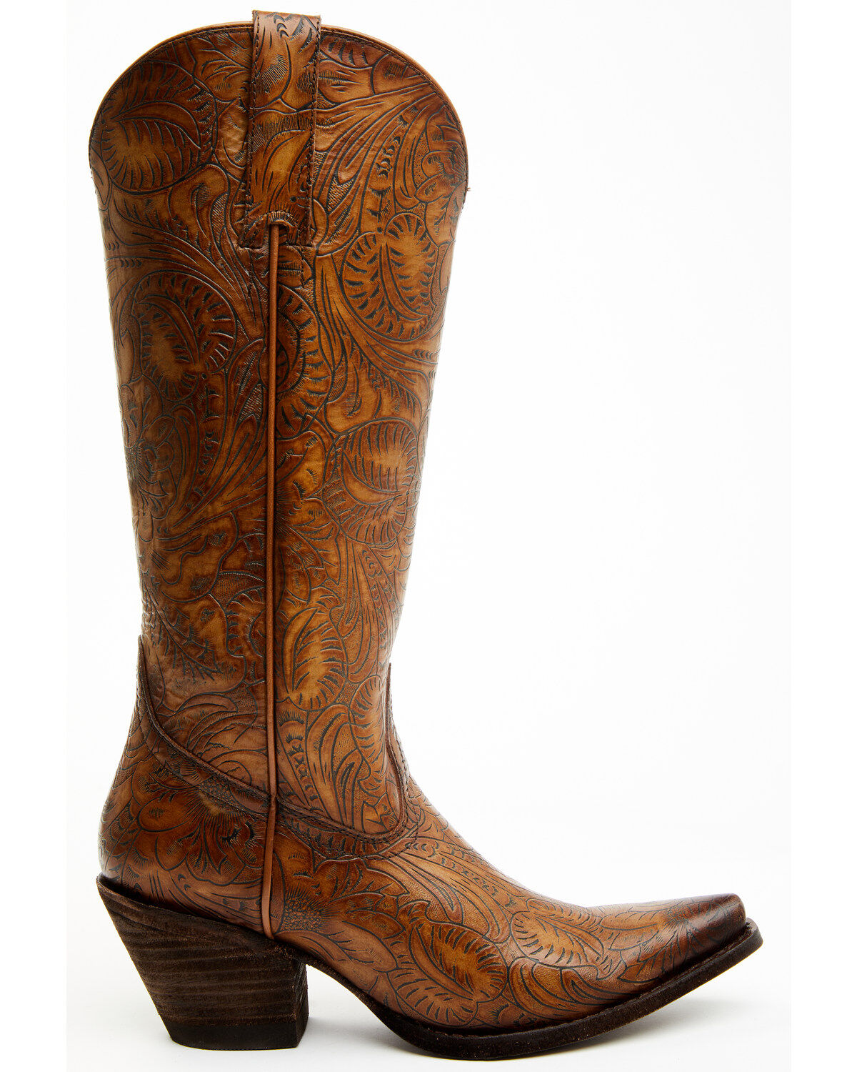 Shyanne Women's Eden Tooled Tall Western Boots - Snip Toe