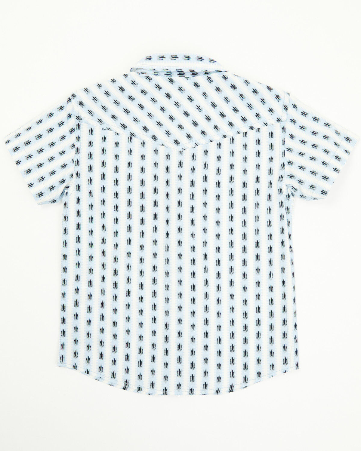 Cody James Toddler Boys' Outlaw Pass Striped Print Short Sleeve Snap Western Shirt