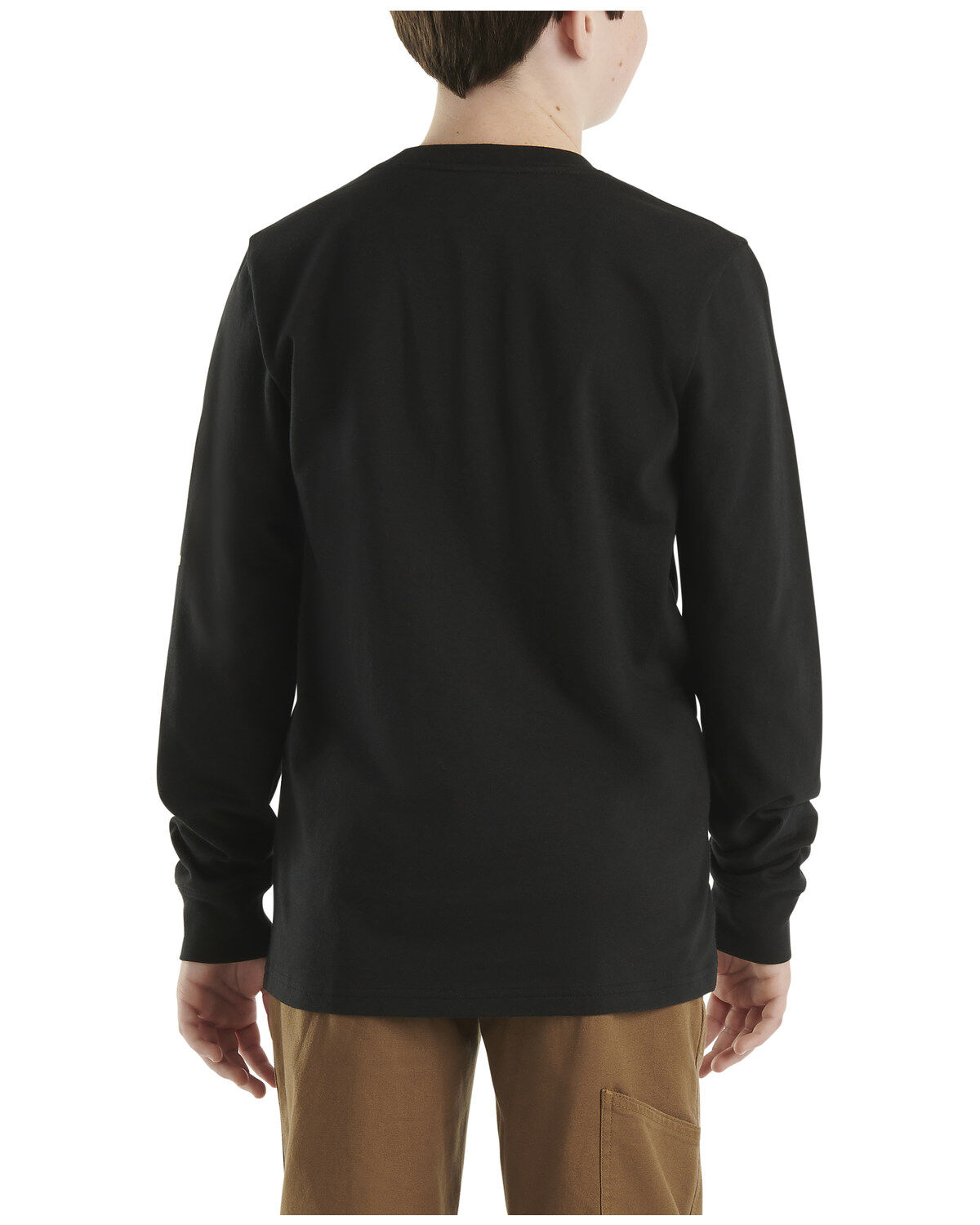 Carhartt Little Boys' Solid Logo Long Sleeve Pocket T-Shirt