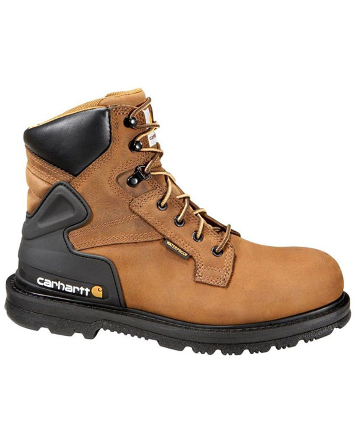 Carhartt 6" Waterproof Lace-Up Work Boots - Steel Toe