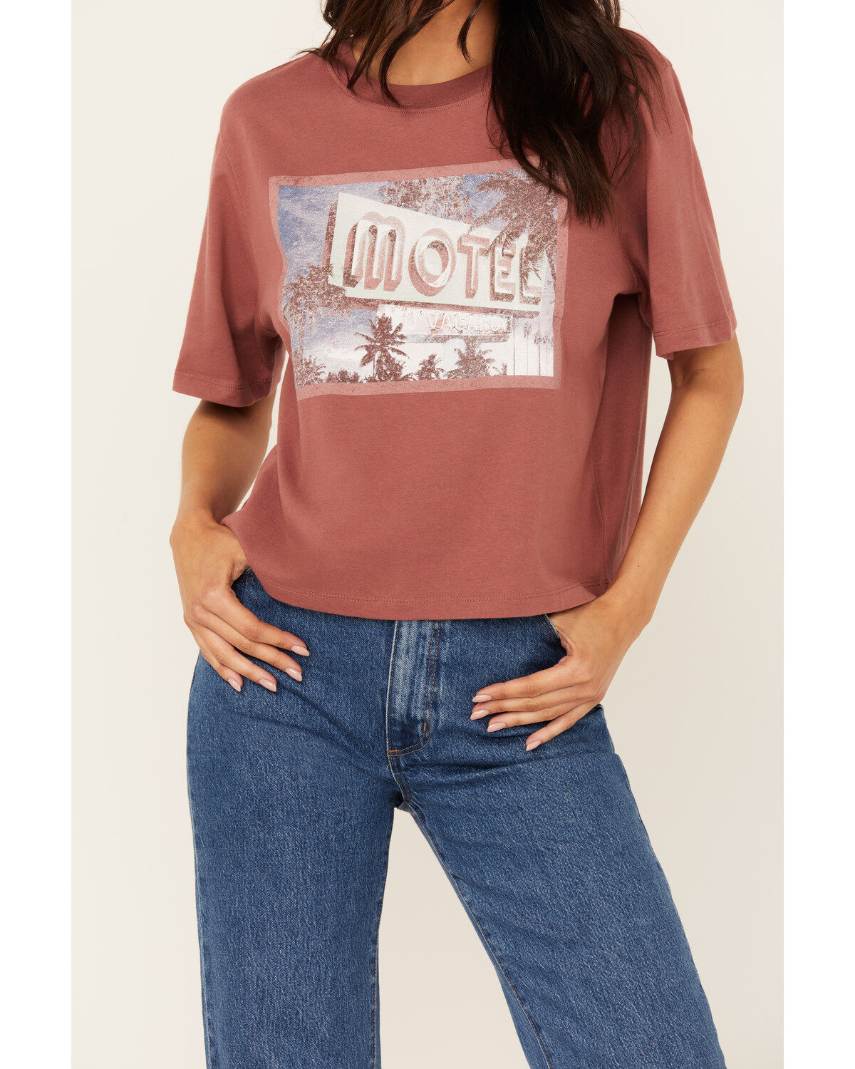 Cleo + Wolf Women's Brooklyn Motel Short Sleeve Graphic Tee