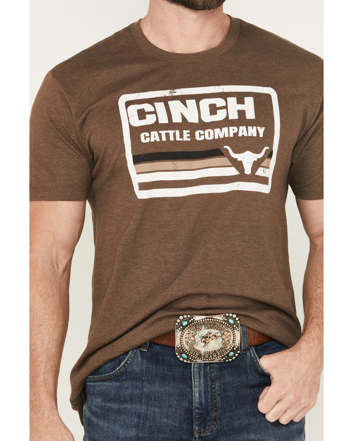 Cinch Men's Cattle Company Logo Short Sleeve Graphic T-Shirt